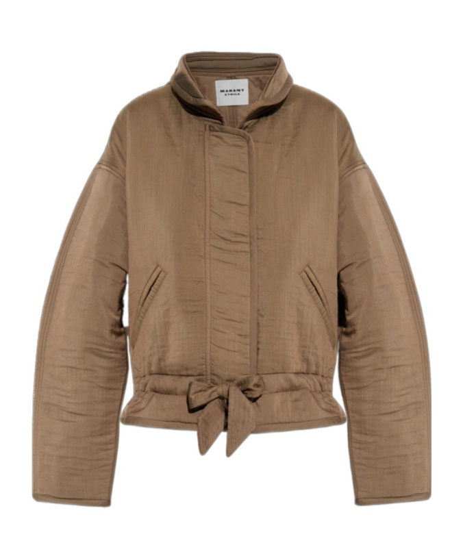 Isabel Marant Étoile Long-sleeved Casual Jacket In Brown