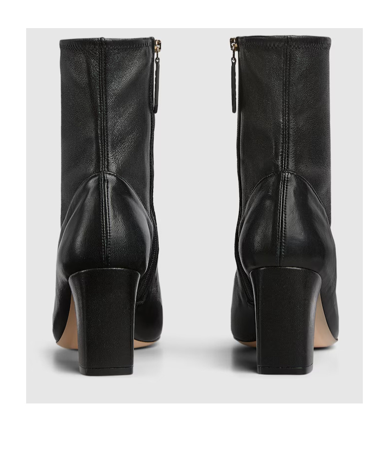 Gucci 75 Horsebit Leather Boots In Black