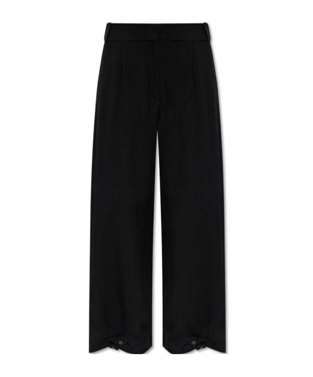 Iro Pleated Button-fastening Trousers In Black