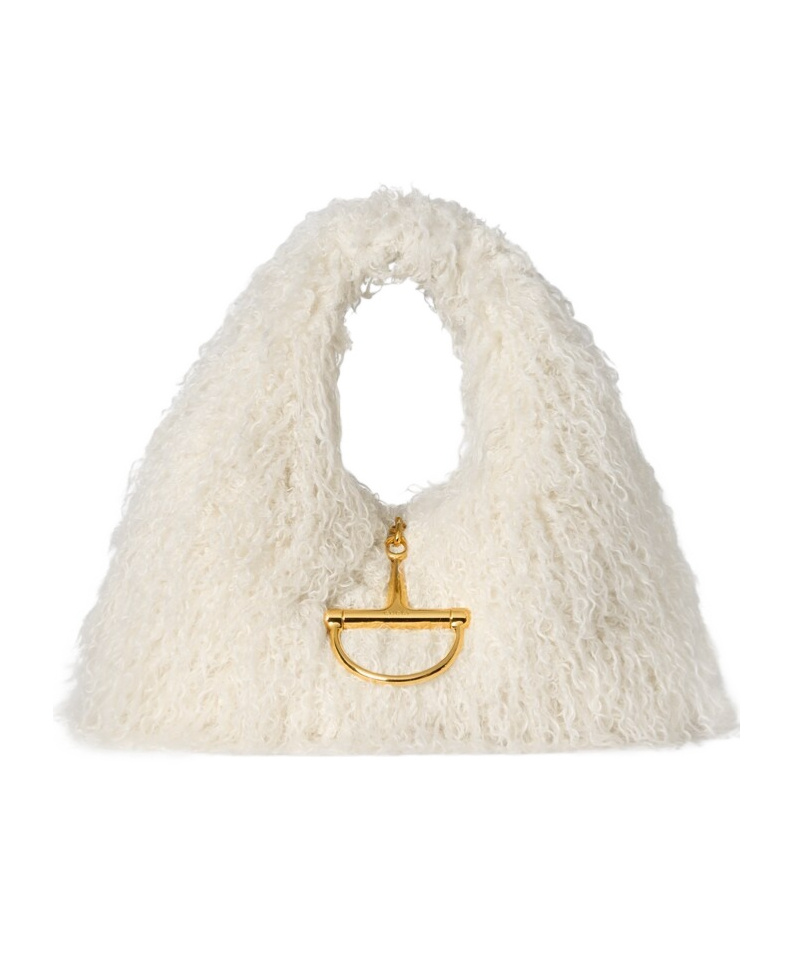 Gucci Softbit Maxi Top Handle Bag In White