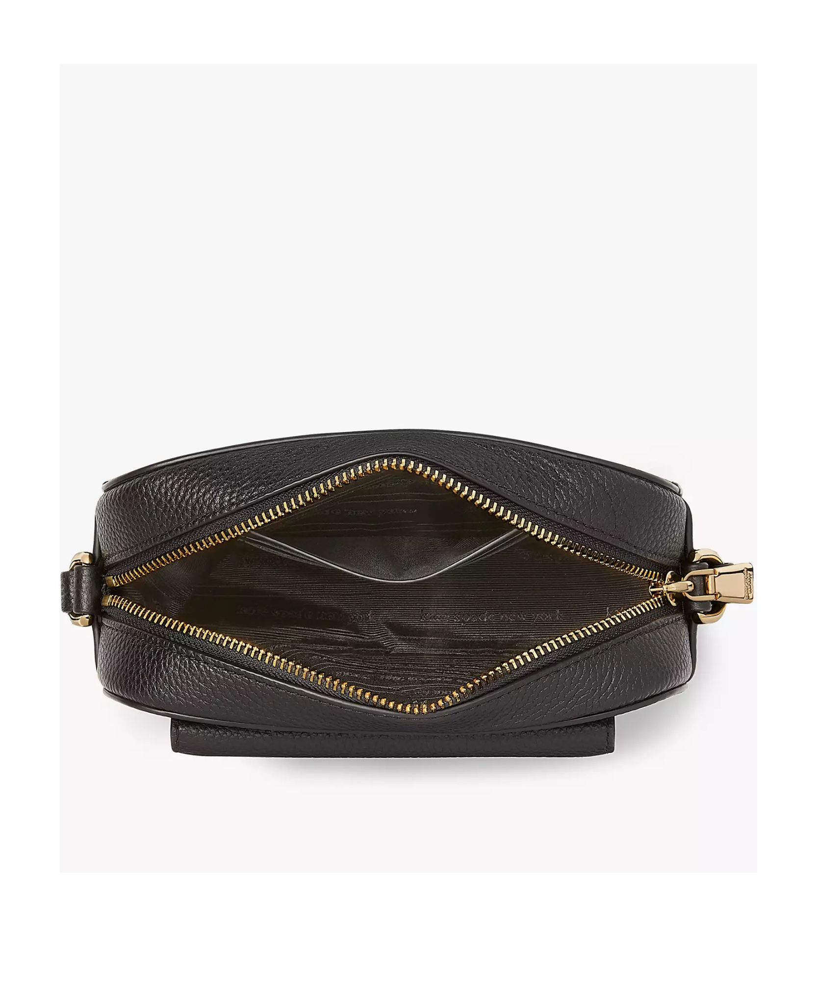 Shop Kate Spade Logo Shoulder Bag In Black