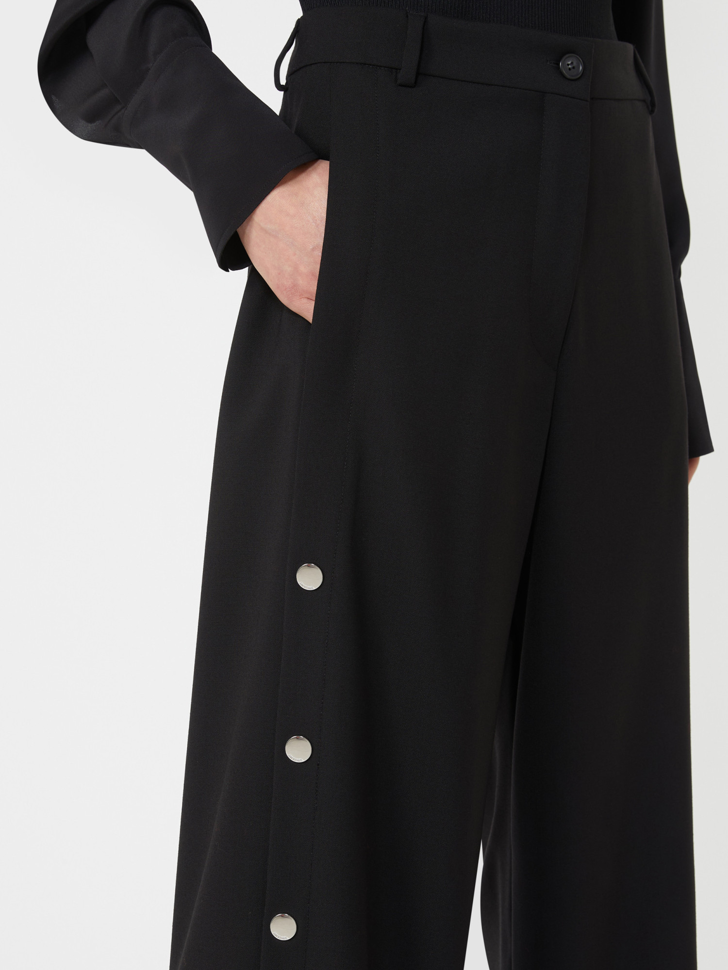 Sportmax Edere Straight Leg Pants In Black