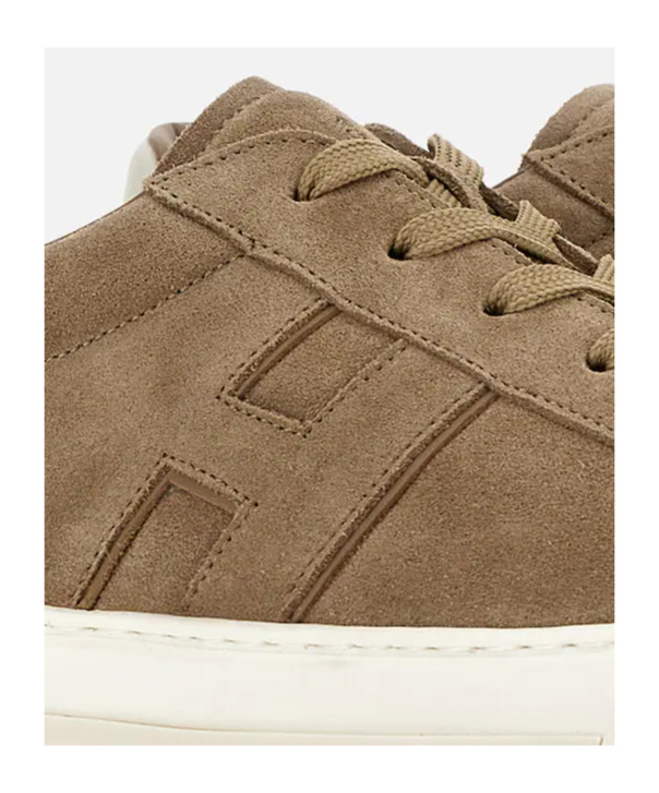Hogan H691 Sneakers Suede Finish Rubber Sole In Brown