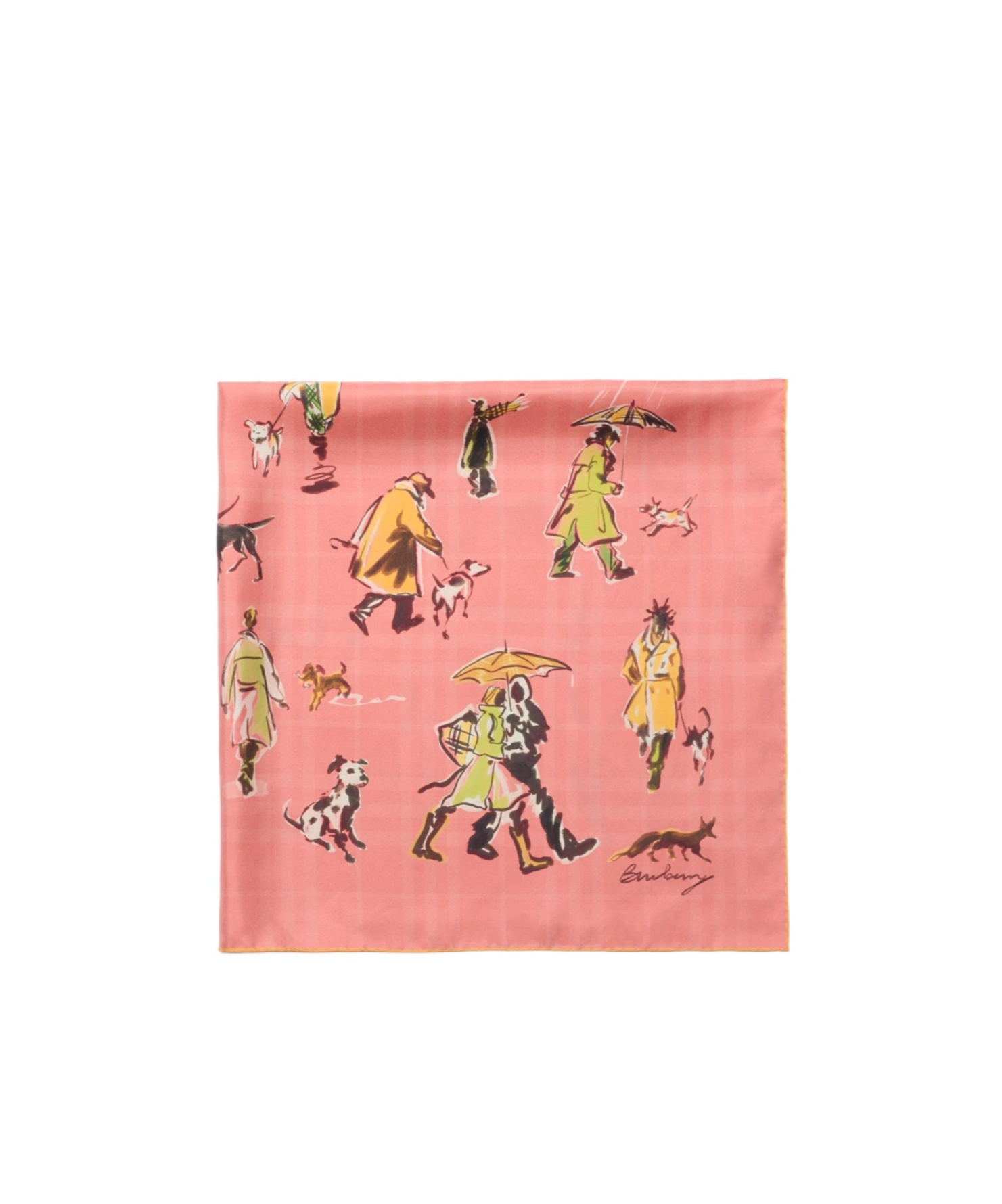 Burberry Paws On Parade Silk Scarf In Confetti