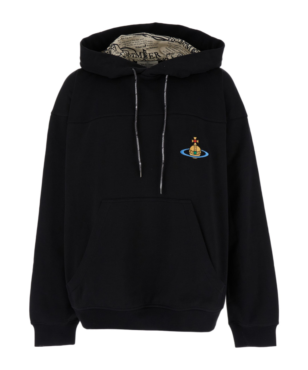 VIVIENNE WESTWOOD ORB-EMBROIDERED COTTON HOODIE