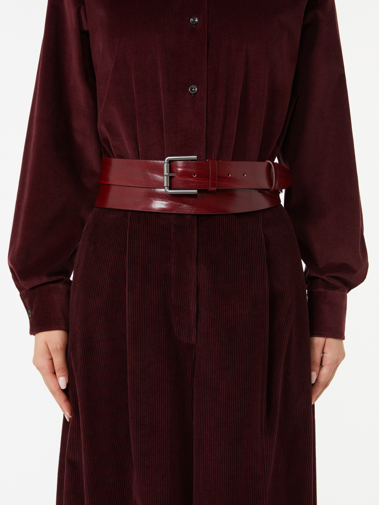 Max Mara Long Belt In Red