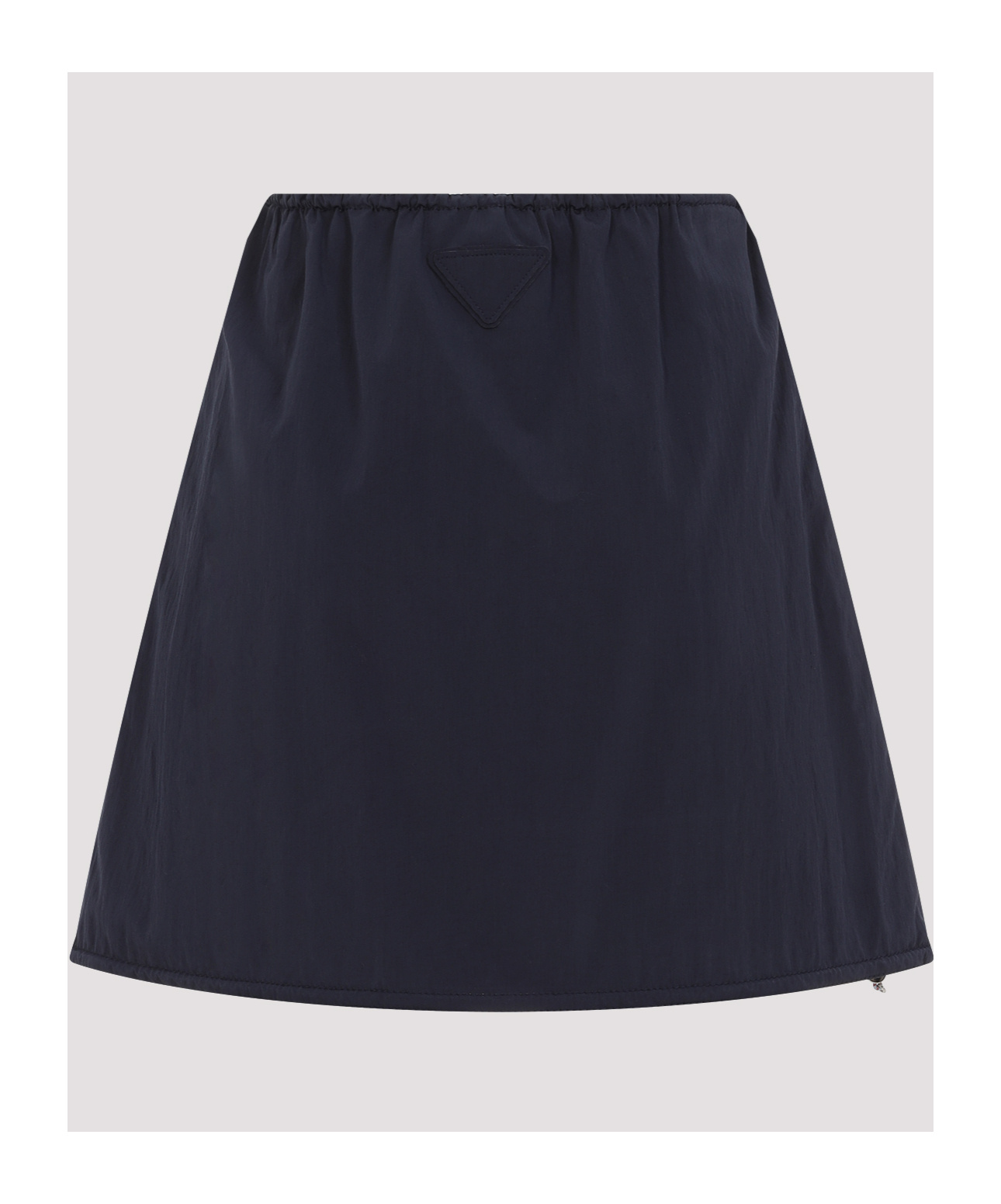 Prada Drawstring Mini Skirt In Blue