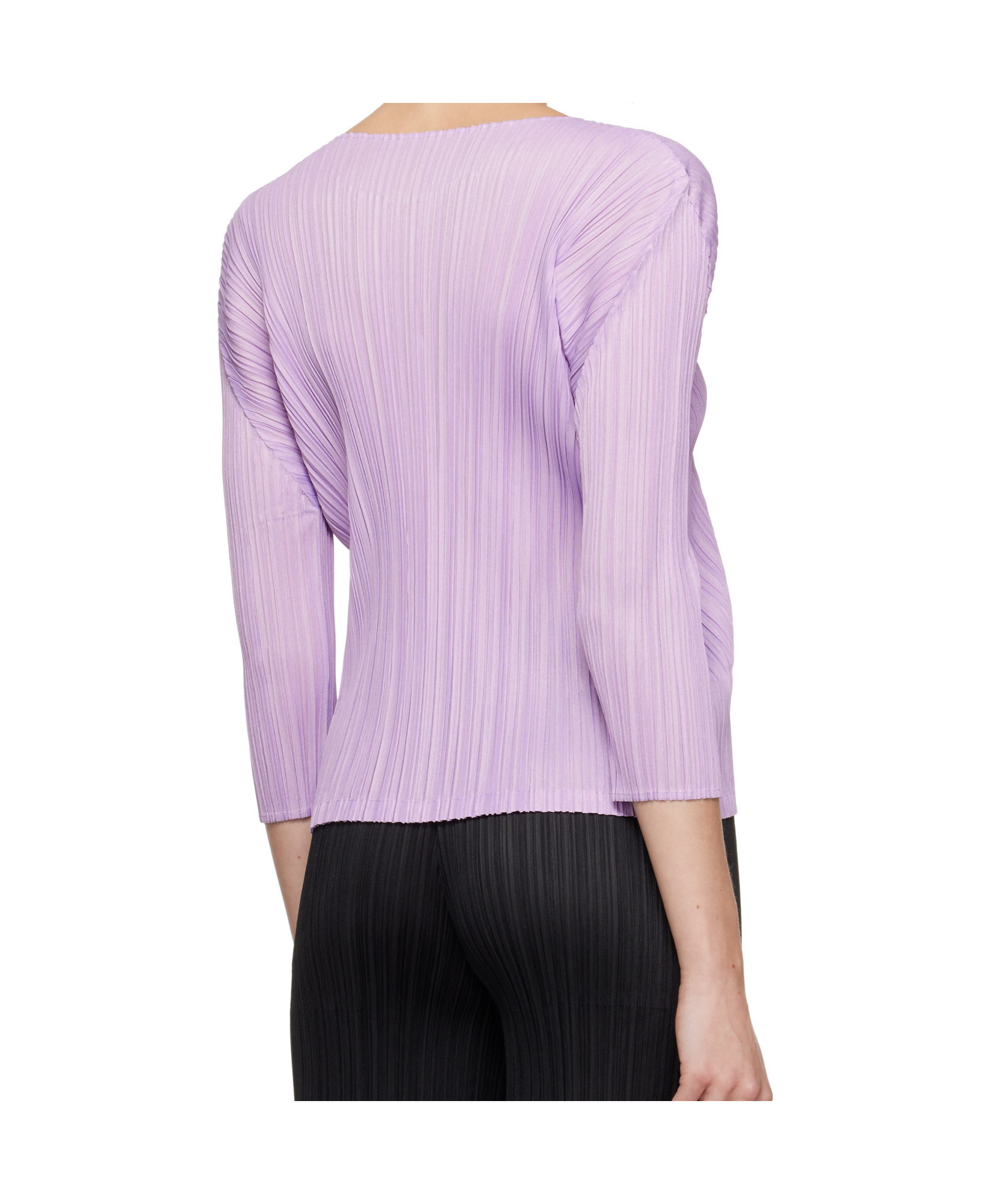 Issey Miyake Pleated Blouse In Purple