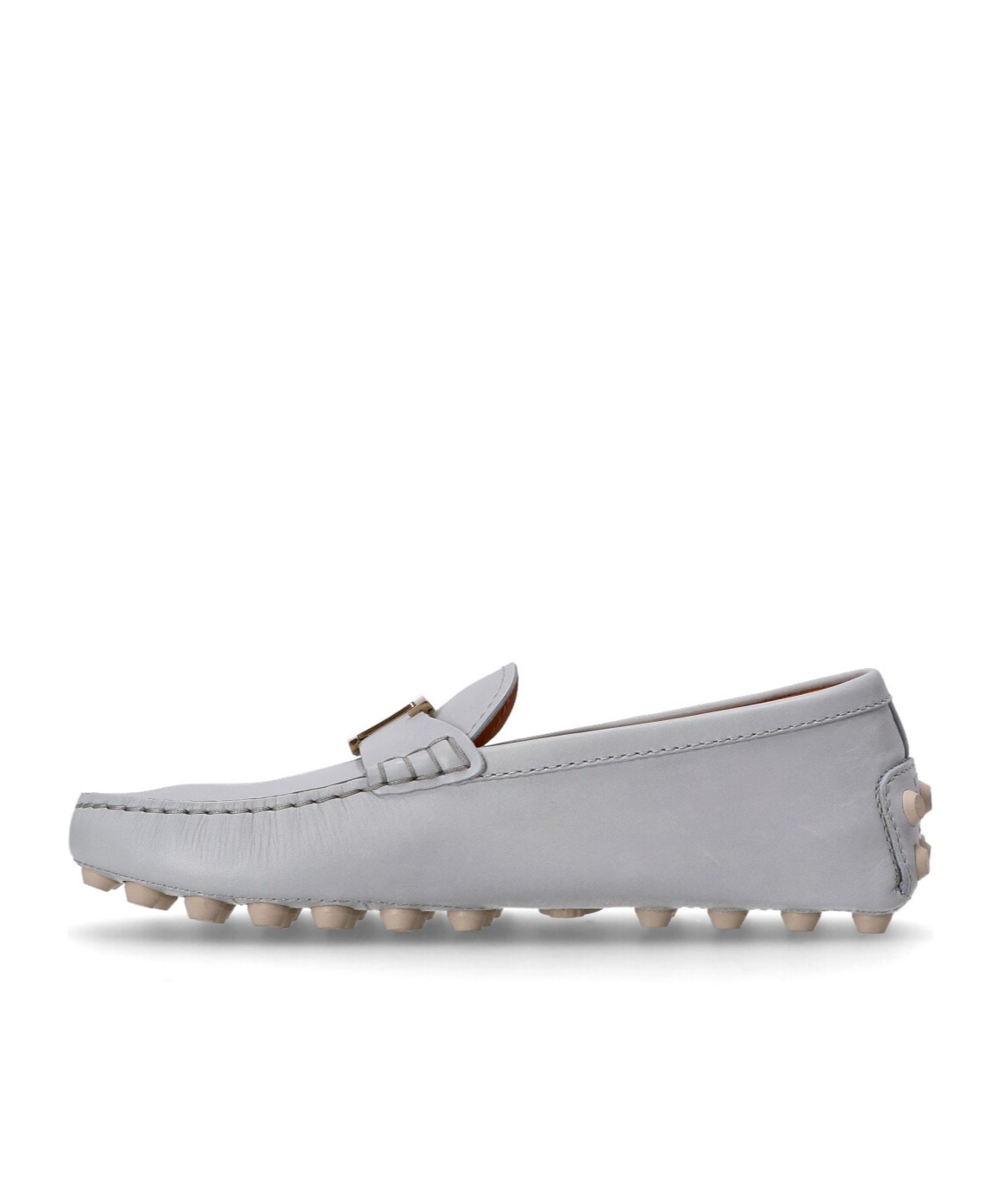 Tod's Round-head Flat Shoes In Gray