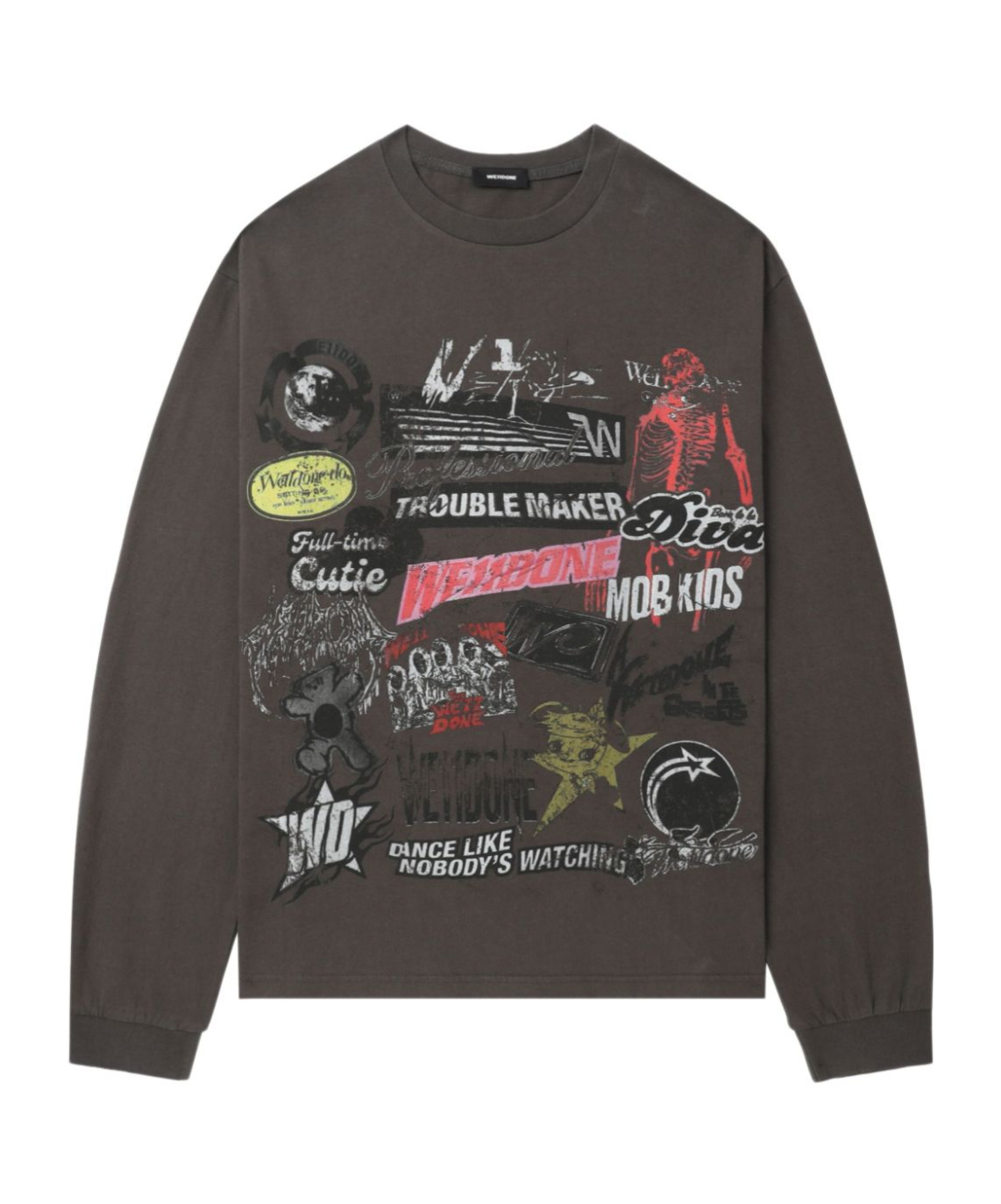 We11 Done Collage Sweatshirt In Black