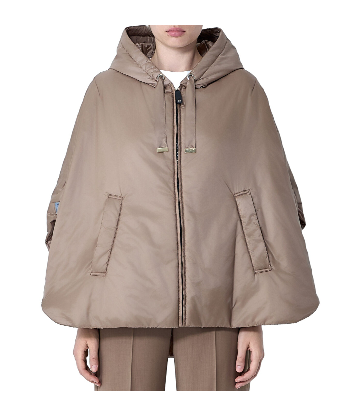 Max Mara Zipper Jacket In Brown