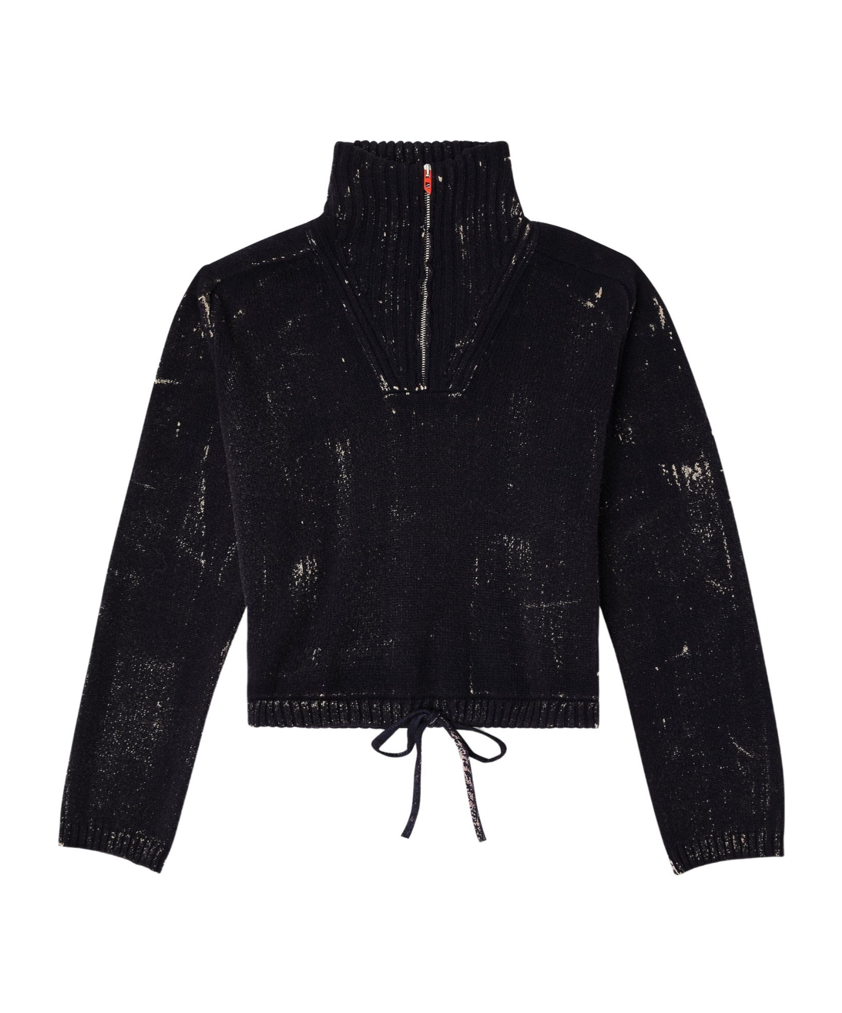 Diesel M-marcellette Half-zip Sweater In Black