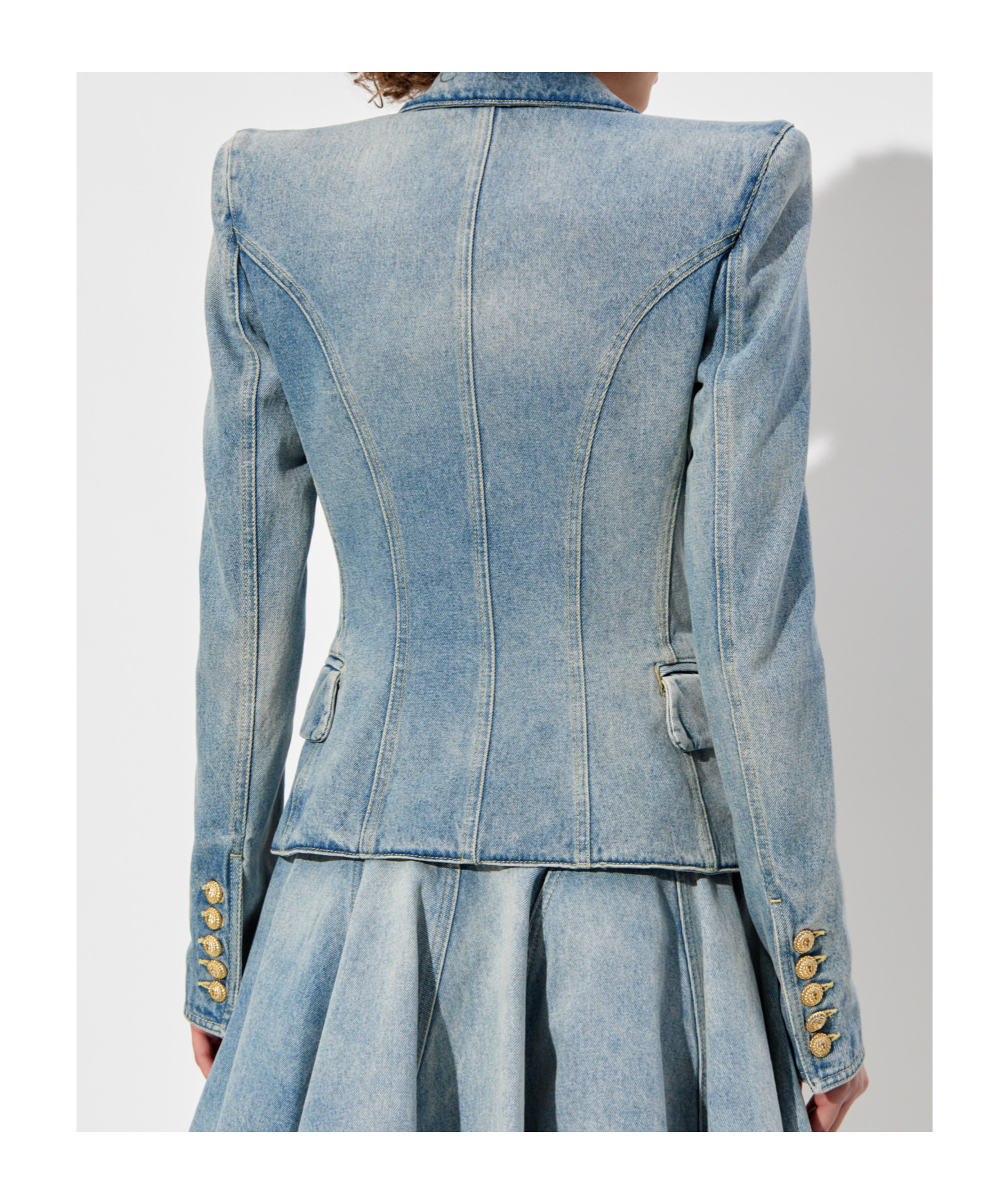 BALMAIN DENIM BLAZER