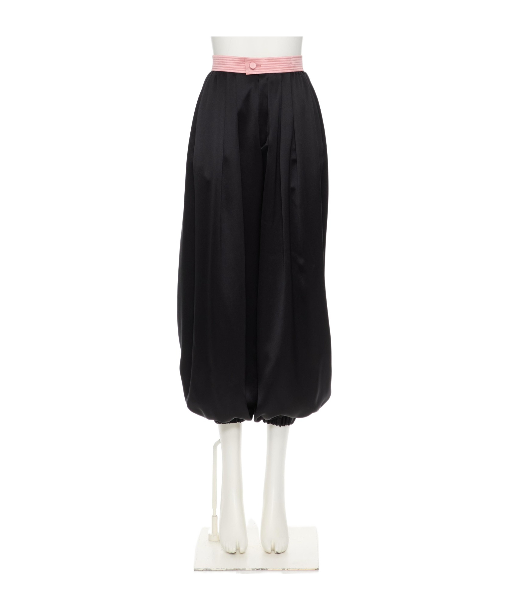 Valentino Loose Casual Pants In Black/geranium