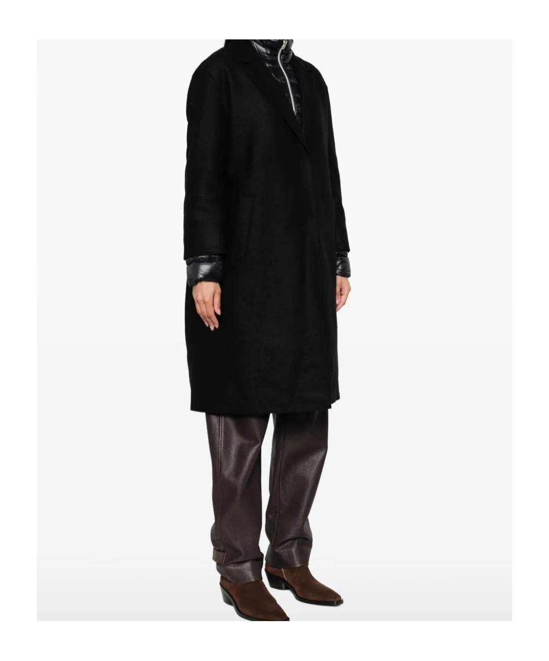 Herno Detachable-liner Coat In Black