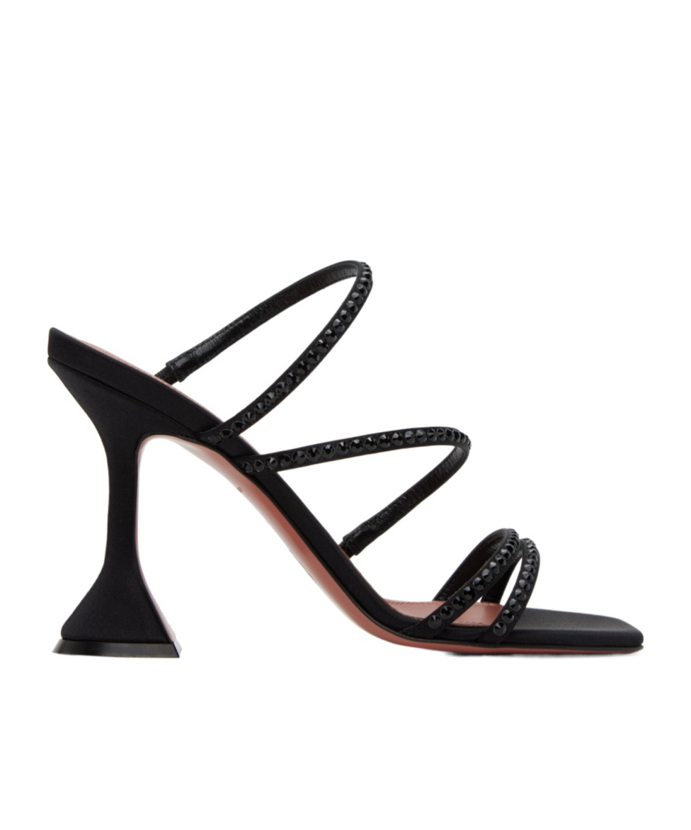 AMINA MUADDI NAIMA CRYSTAL CRYSTAL HIGH-HEELED SANDALS 
