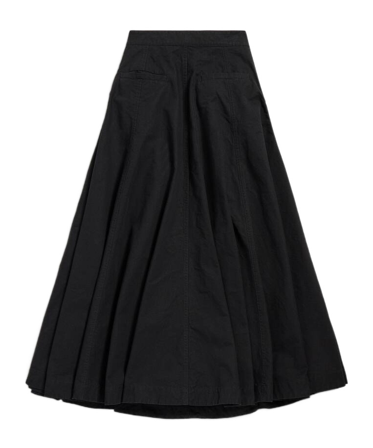 Balenciaga Women's Godet Maxi Skirt In Black In Black