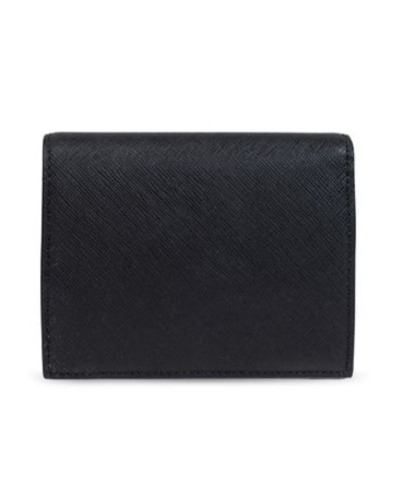 Vivienne Westwood Black Bi-fold Wallet With Logo Orb Black In Black