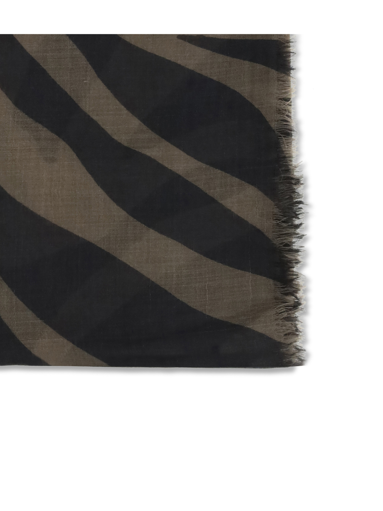 Brunello Cucinelli Patterned Fringed Scarf In Black