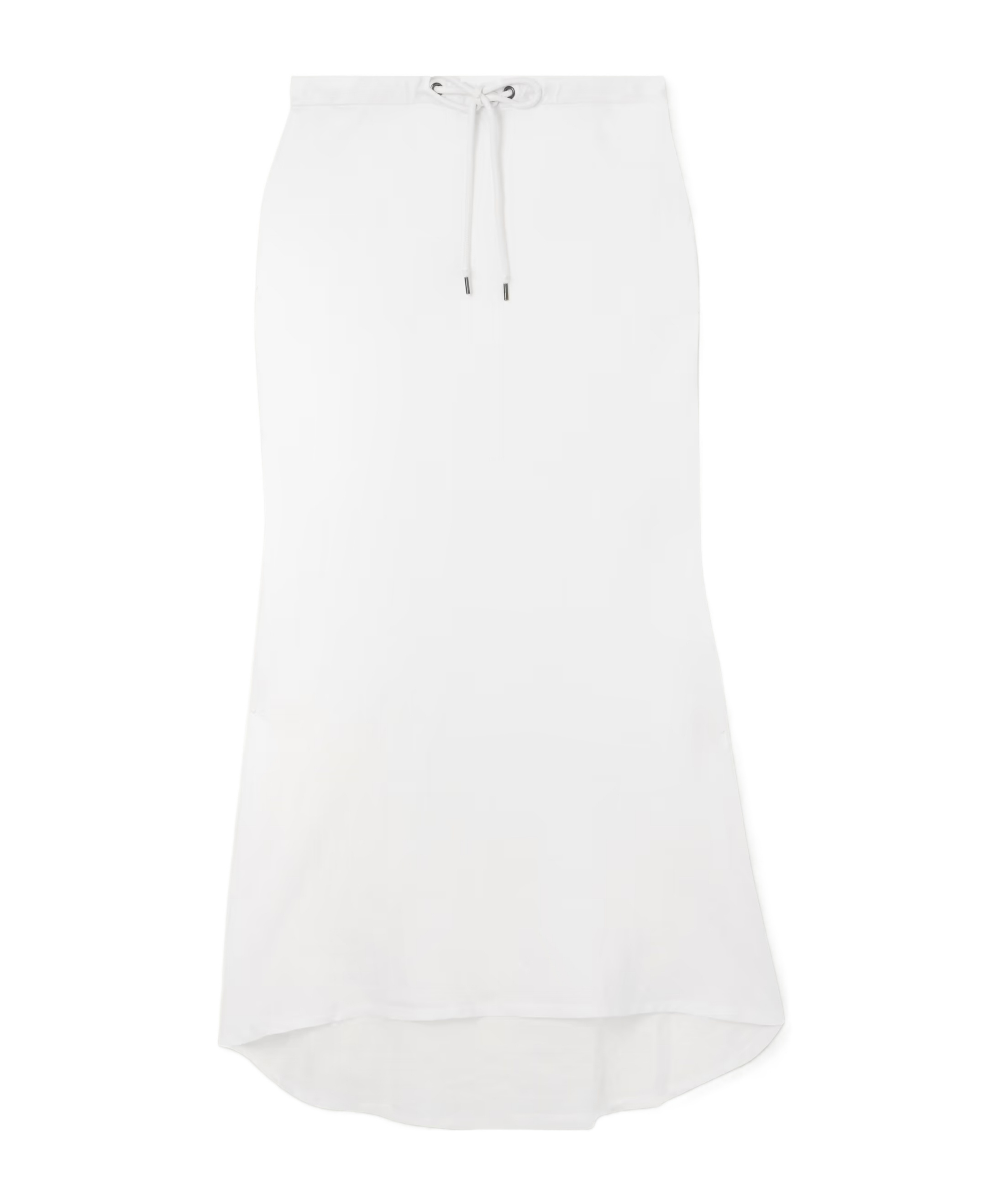 James Perse Surfside Asymmetric Linen Skirt In White