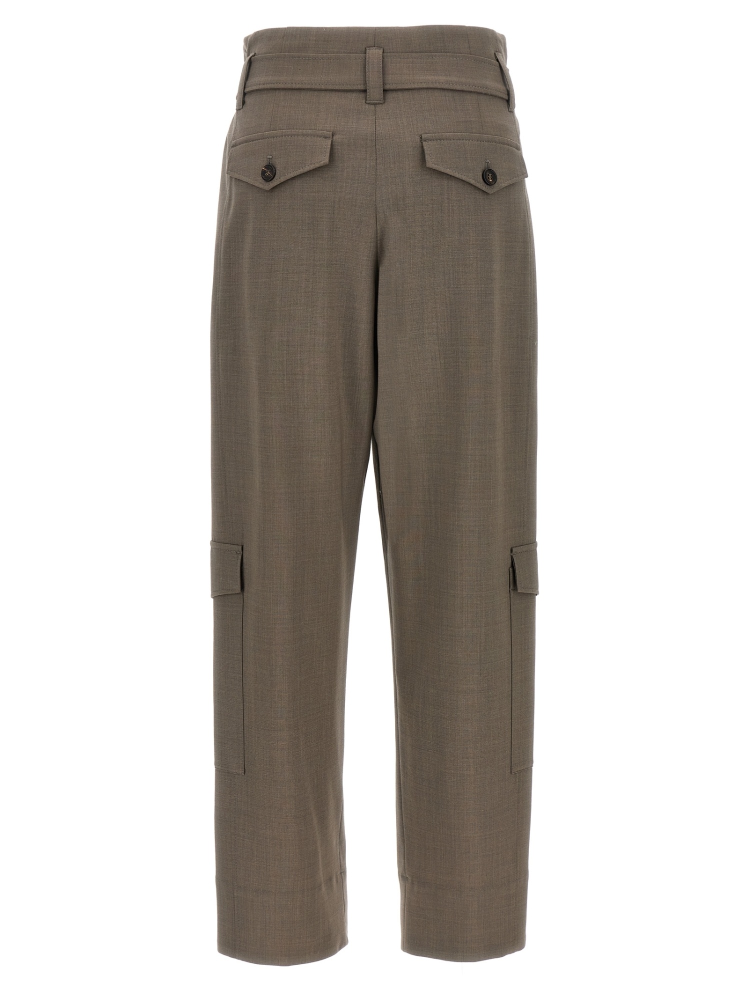 Brunello Cucinelli Wide-leg Cargo Pants With Removable Belt