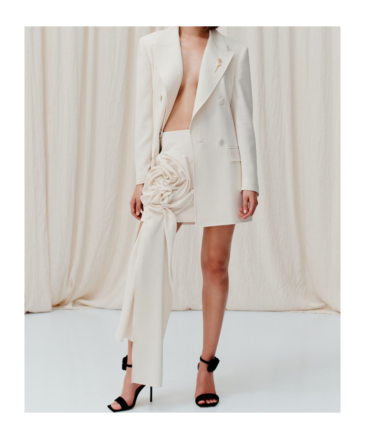 Shop Marella Rose Pendant Miniskirt In White