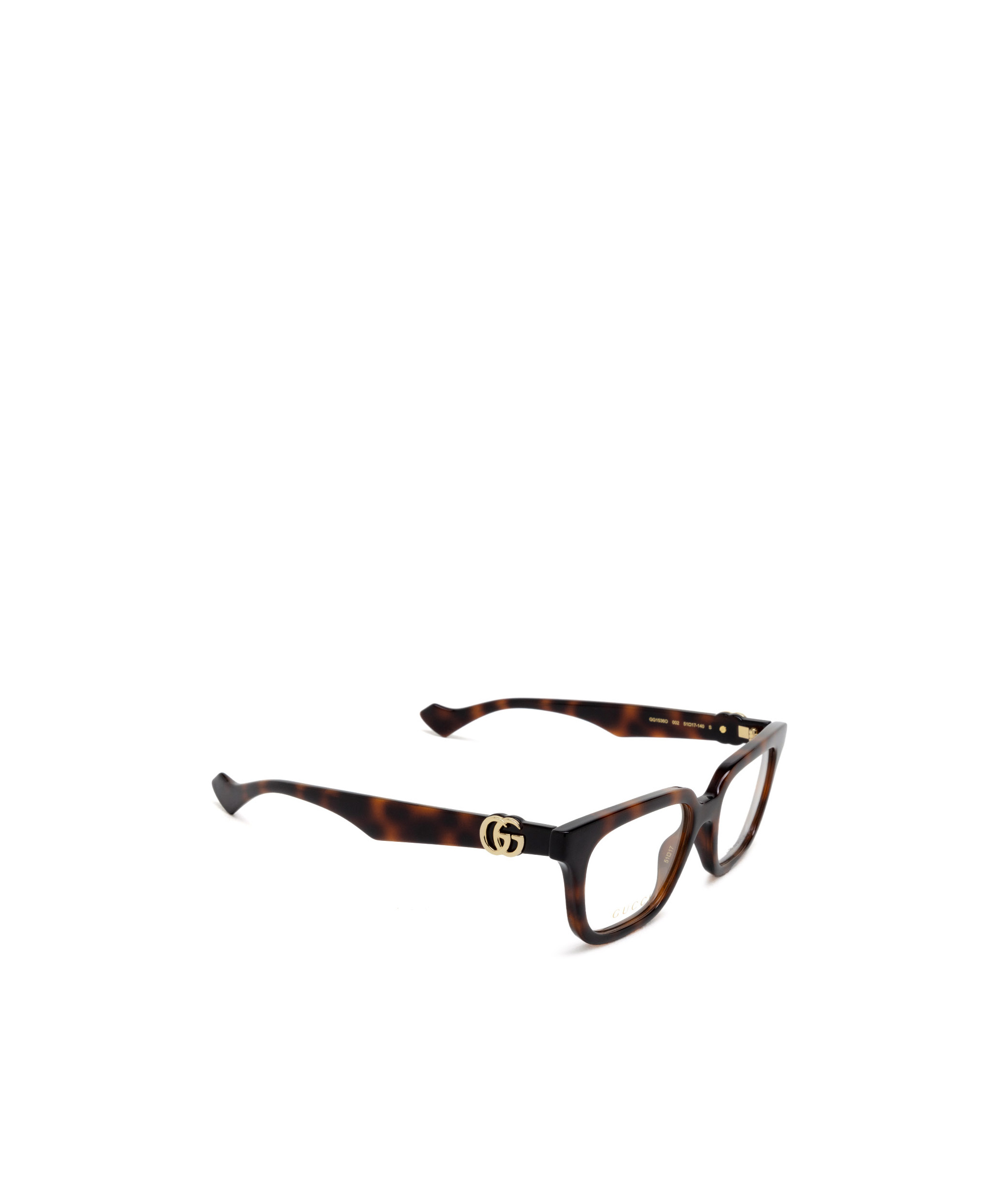 Gucci Double-g Rectangle-frame Glasses In White