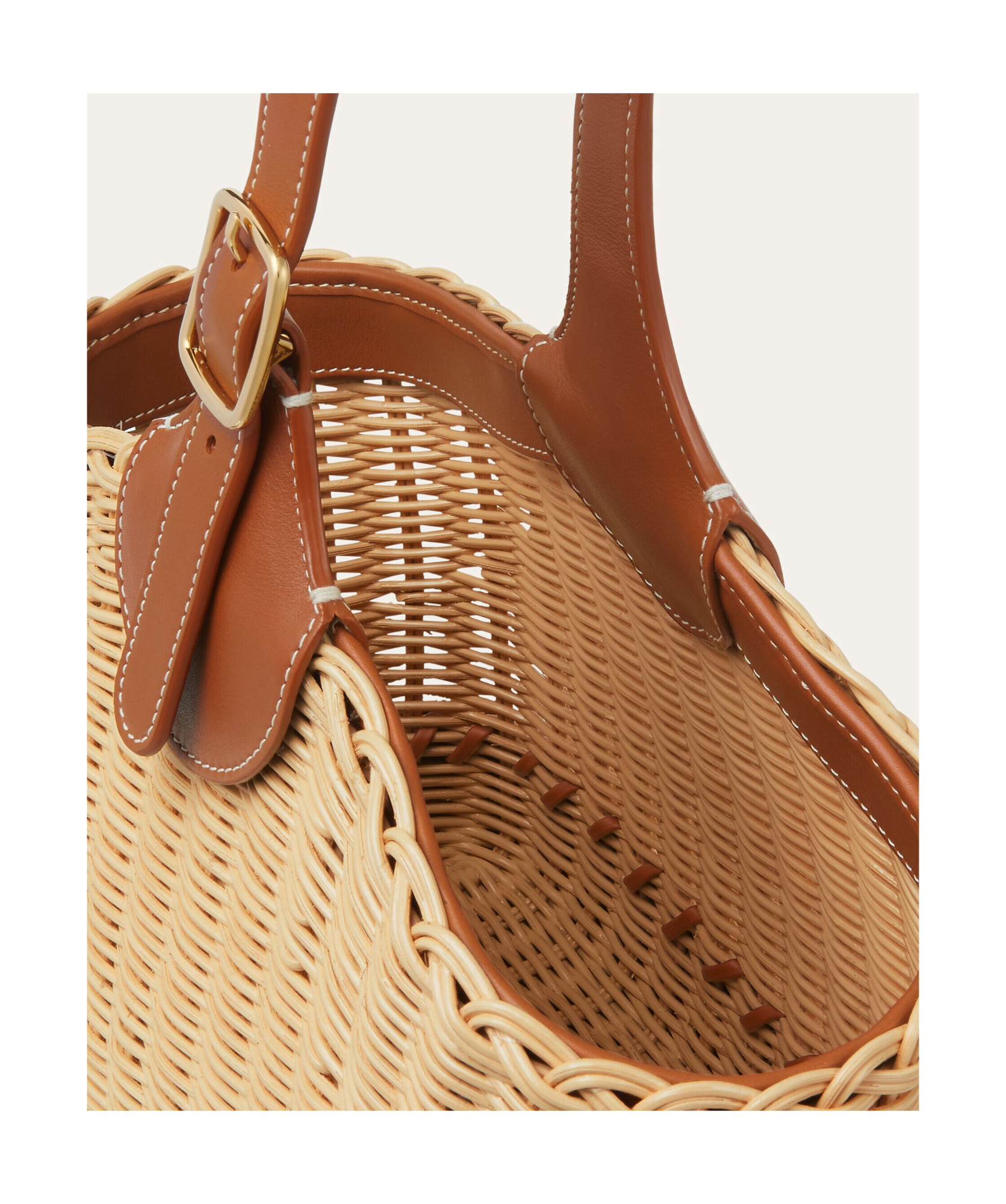 Loro Piana Bobbin Bucket Bag Wicker