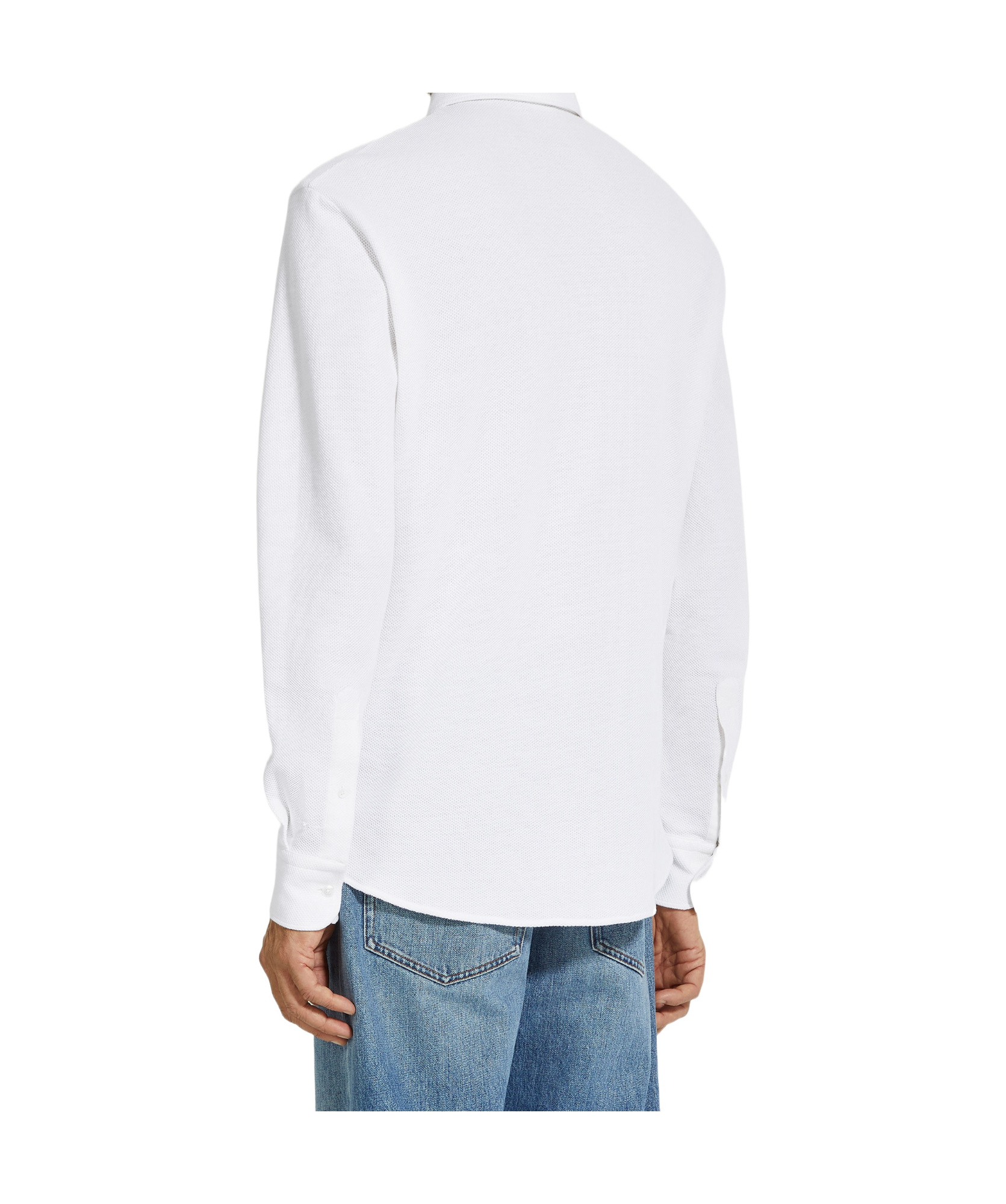 Shop Zegna Cotton Polo Shirt In White