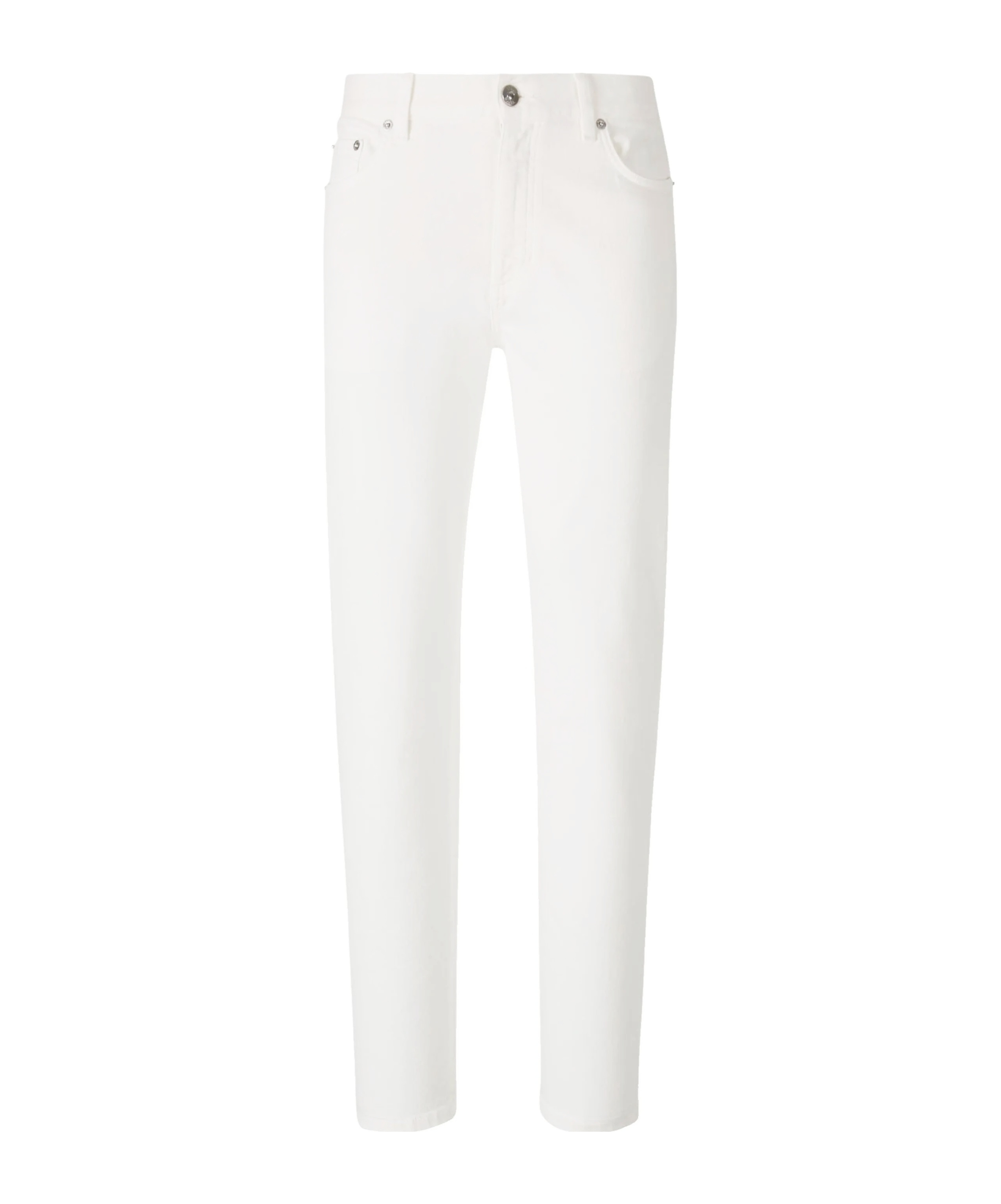 Shop Zegna Jeans With Belt Loops In White