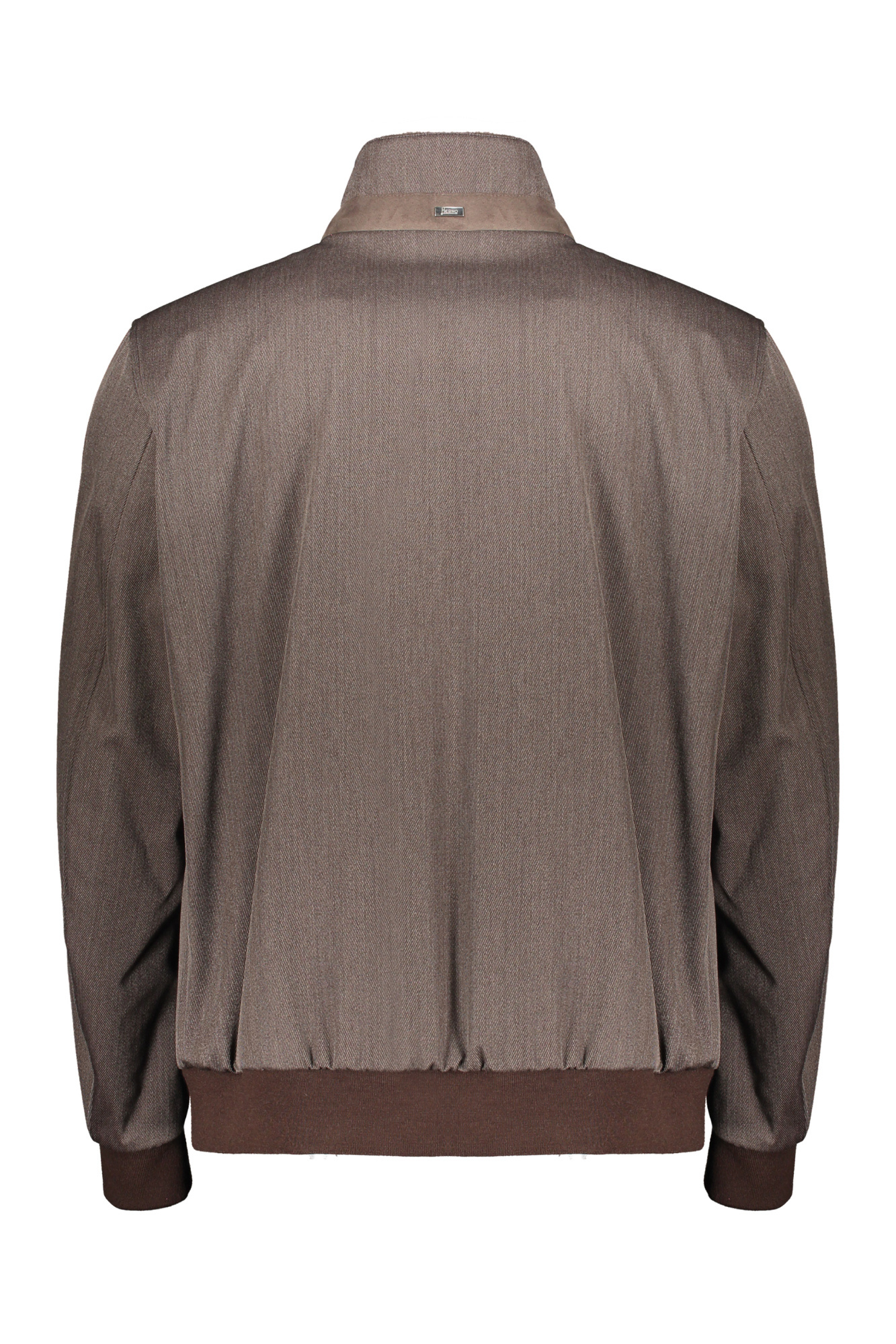 Herno Zip-up Bomber Jacket In Gray