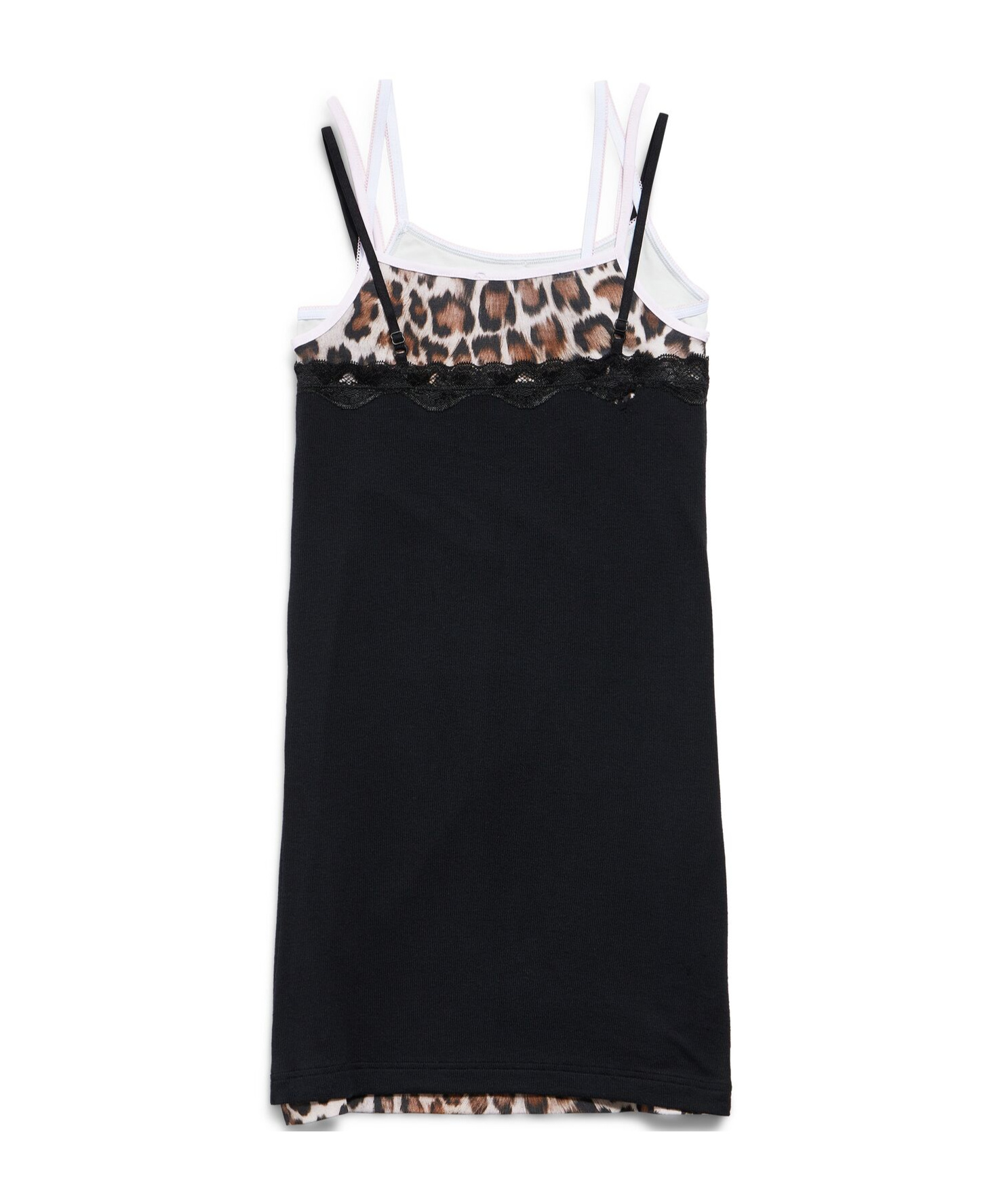 Balenciaga Layered Dress In Black