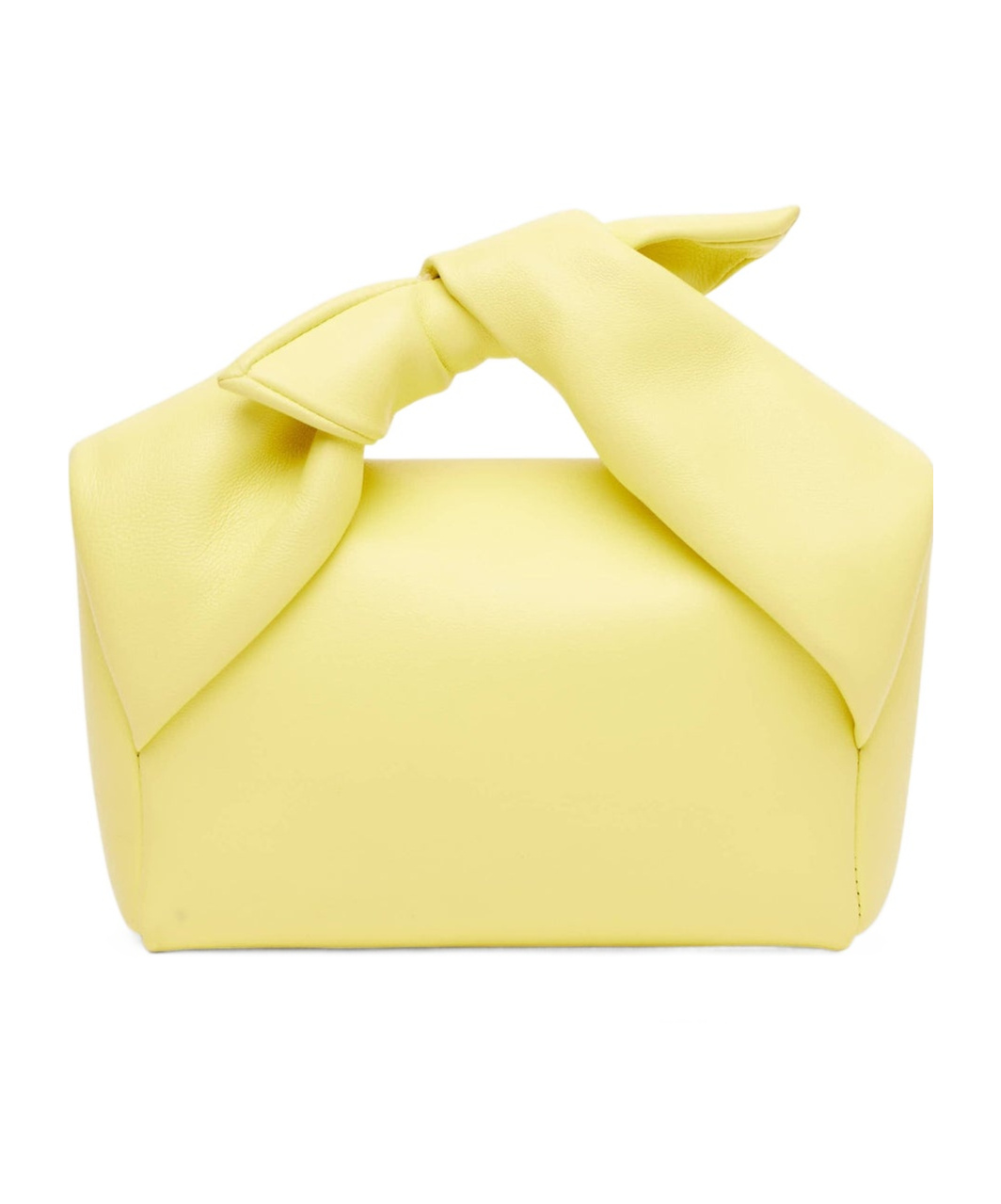Jw Anderson Medium Bow Twister Tote Bag In Yellow