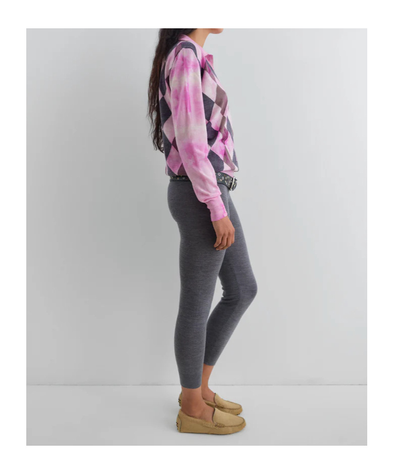 Gimaguas Long-sleeved Knit Polo Shirt In Multi