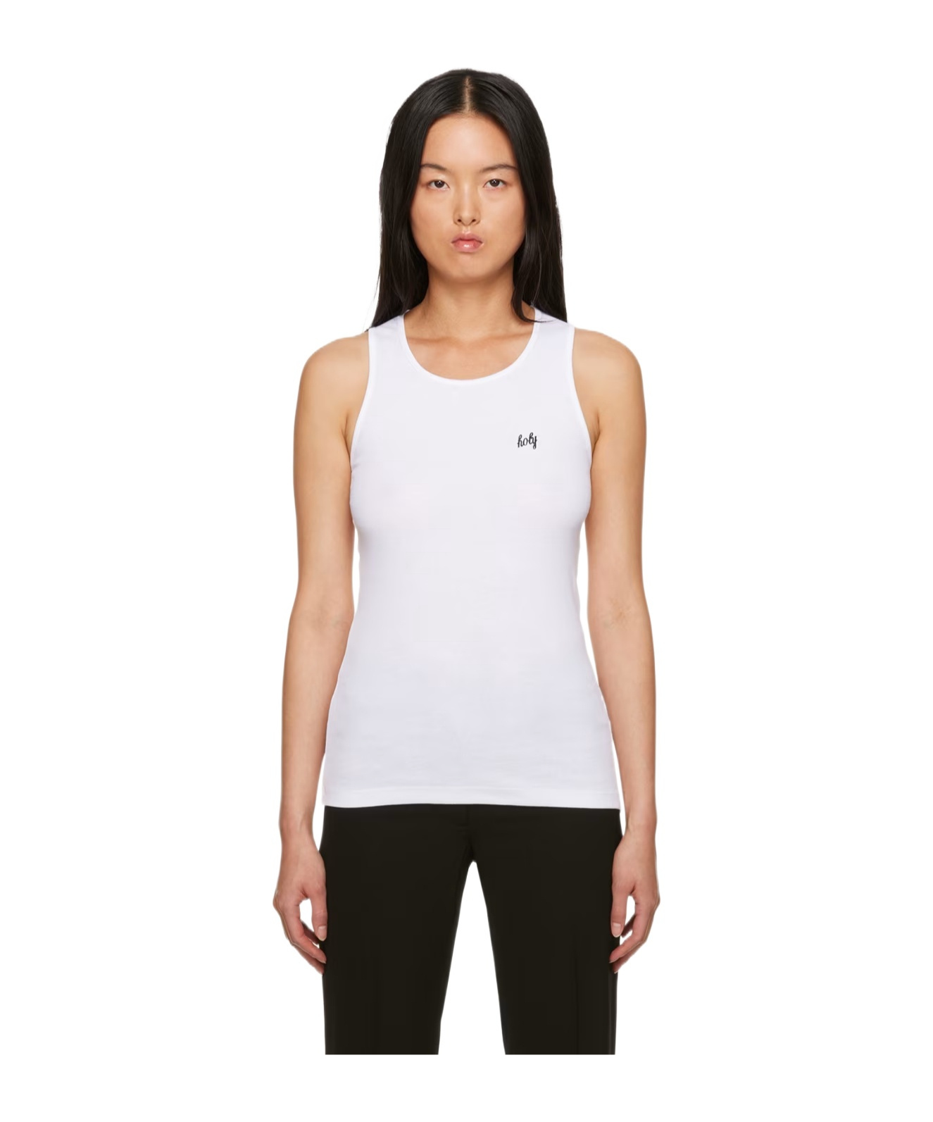 Shop Ann Demeulemeester Low Round Collar Detailed Vest In White