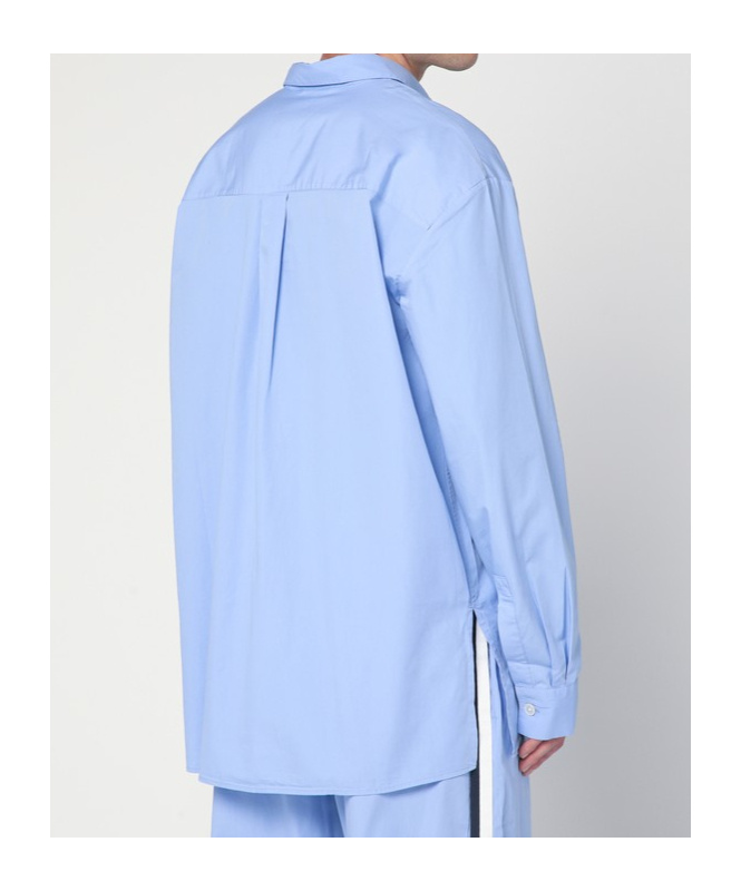 Tekla Cornflower Blue Pyjama Shirt In Blue