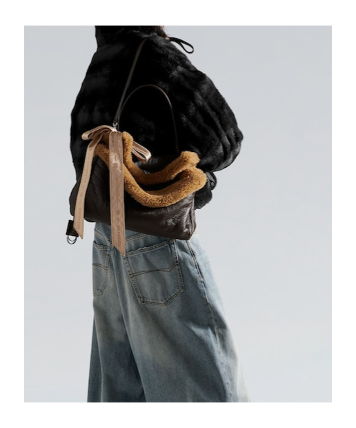 Balenciaga Women's Rodeo Handbag Medium In Brown/beige In Brown