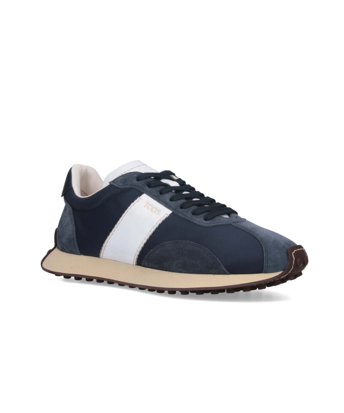 Tod's Low Top Sneakers In Midnight Blue/white In Black