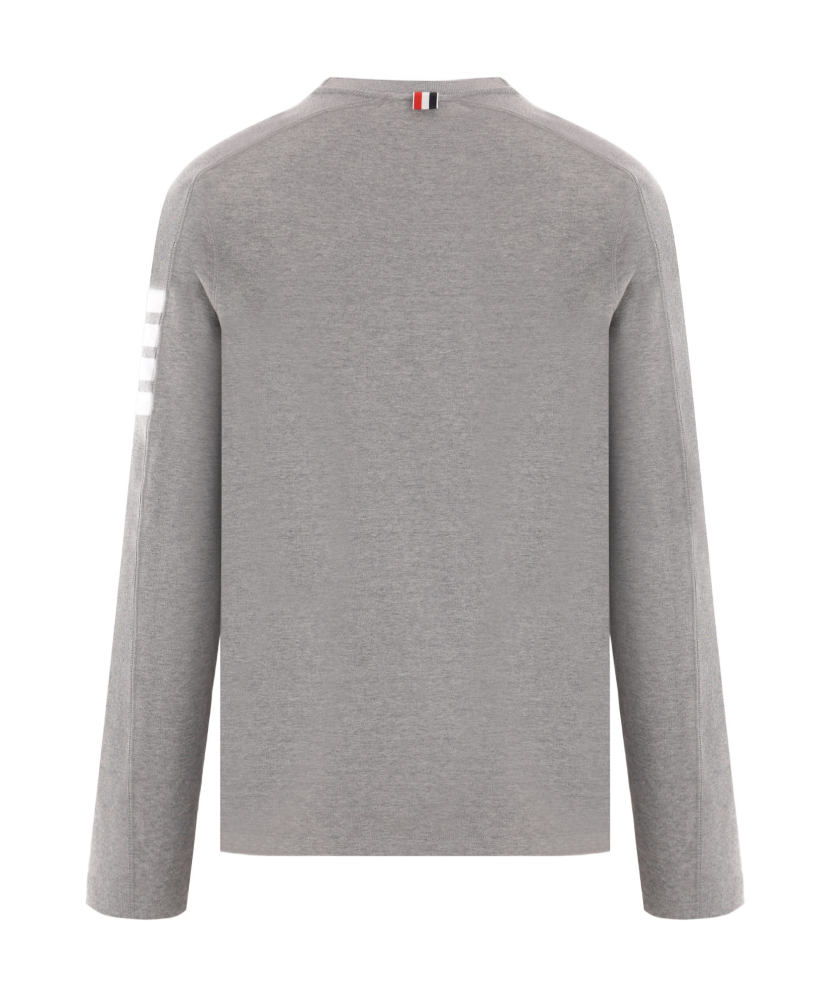 Thom Browne 4-bar Stripe Cotton Sweatshirt In Gray