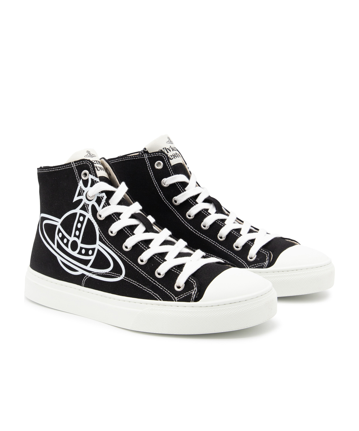 Shop Vivienne Westwood Plimsoll High-top Sneakers In Black