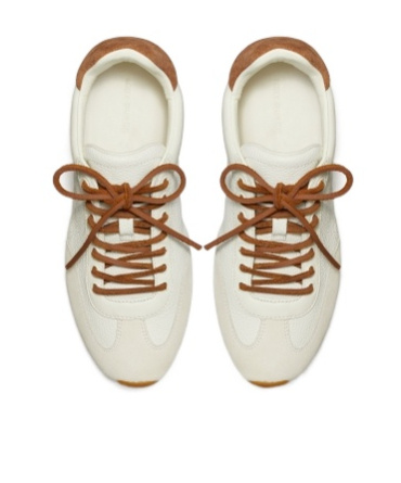 Tory Burch Travel Leather Perforated Sneakers In Multi