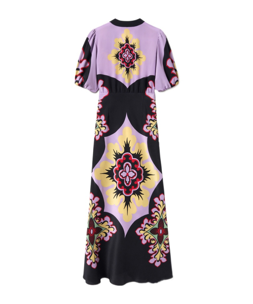 La Doublej Marlene Printed Silk-crepe Maxi Dress In Multi