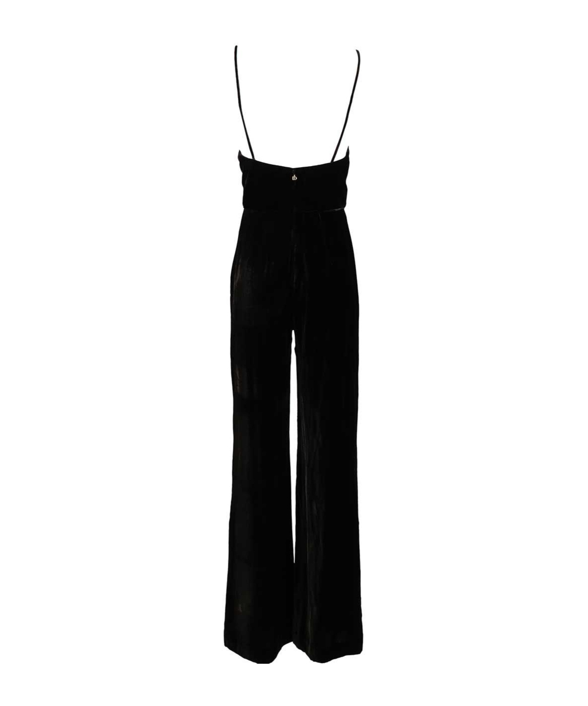 Raquel Diniz V-neck Jumpsuit With Spaghetti Straps In Black