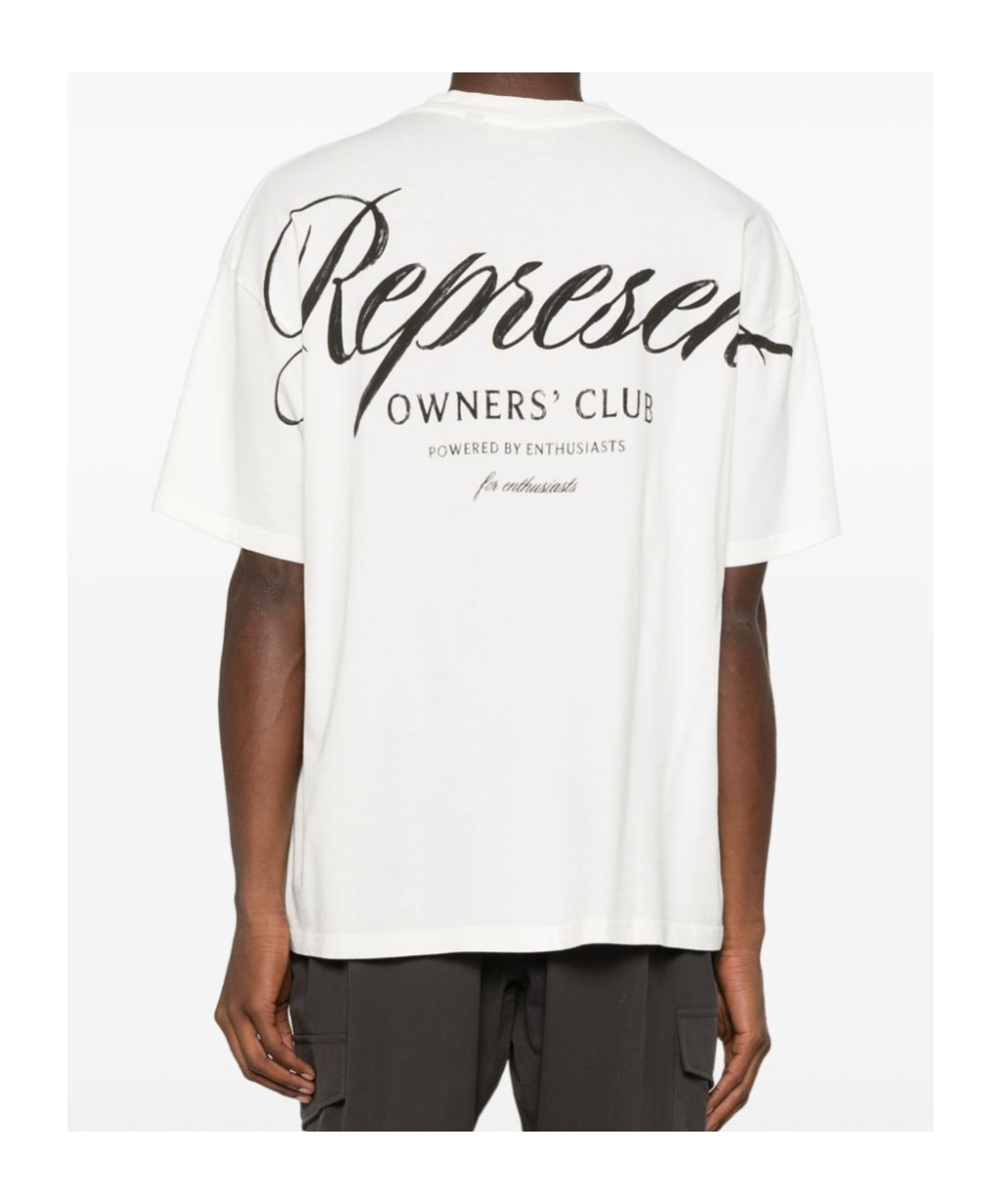 Represent Graphic Print Crew Neck T-shirt In White