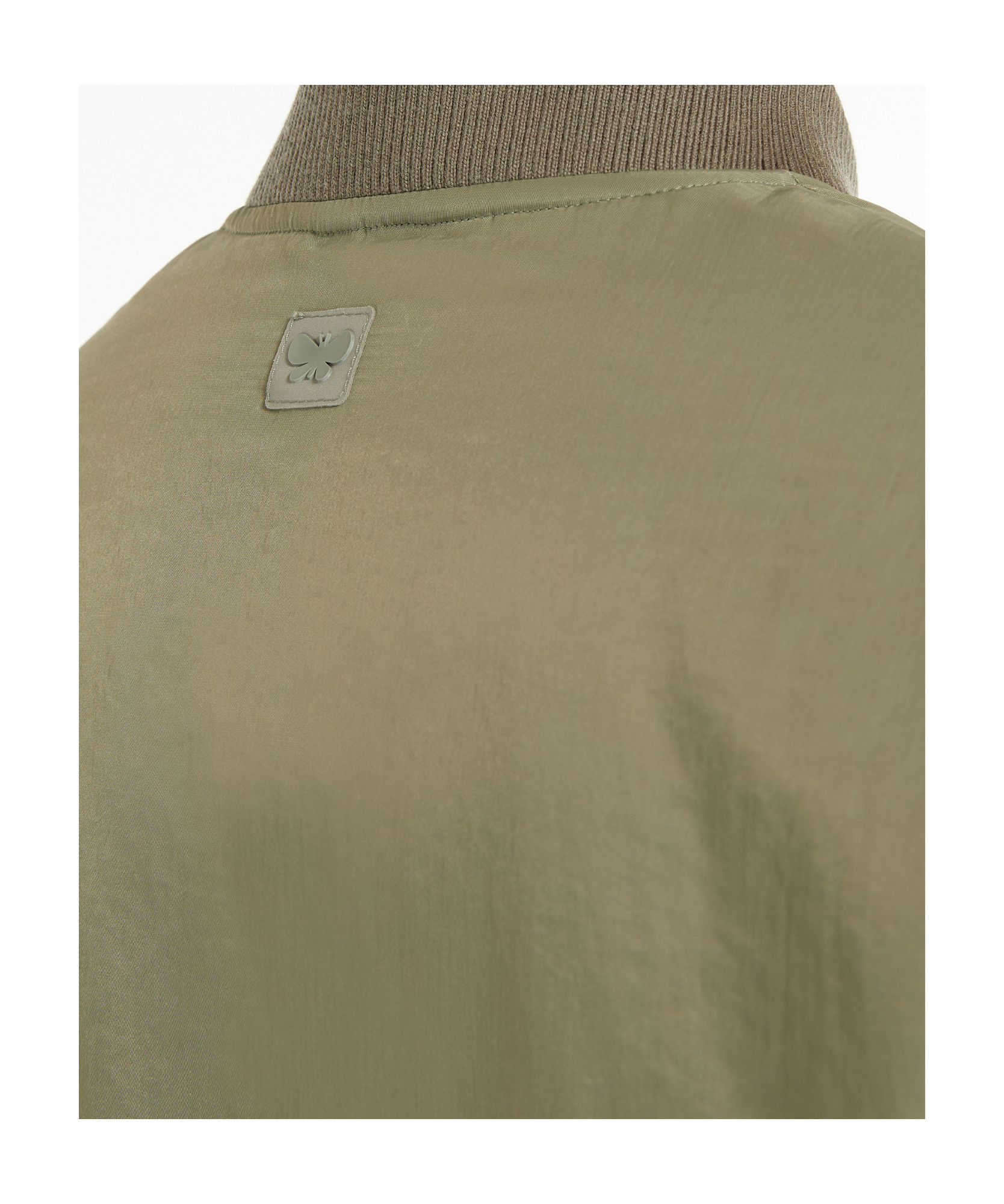 Weekend Max Mara Water-repellent Twill Bomber Jacket In Sage Green