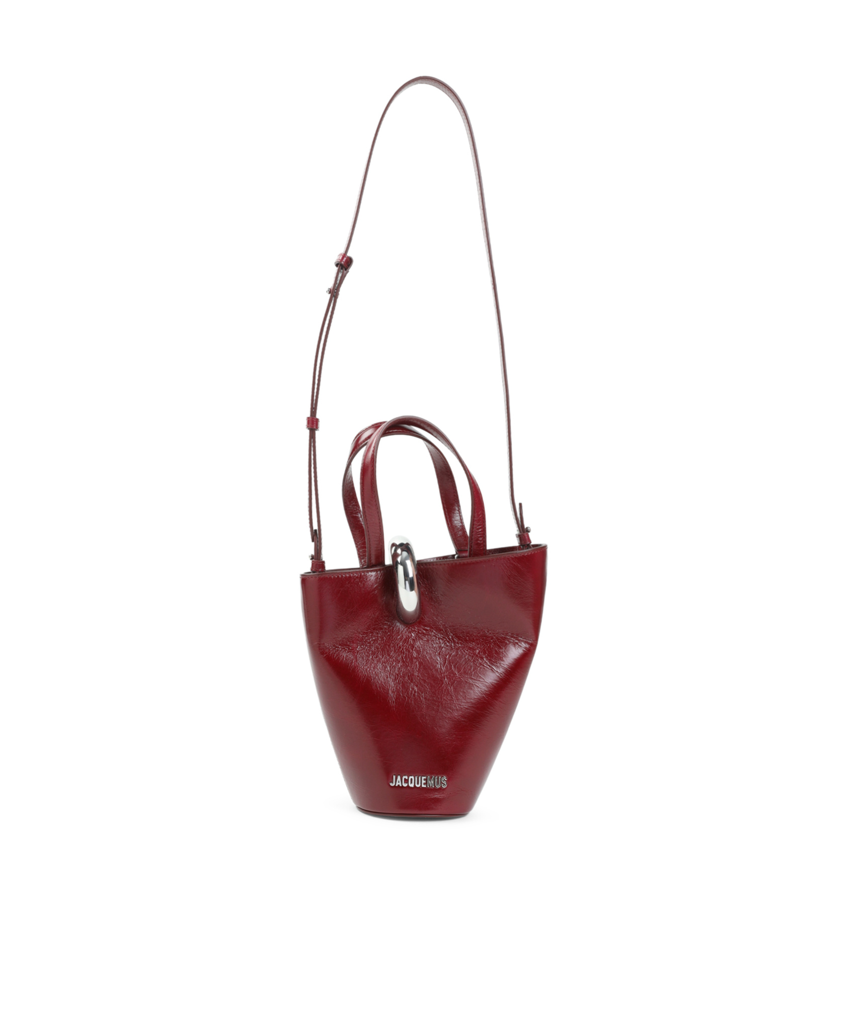 Jacquemus Asymmetric Mini Shoulder Bag In Red