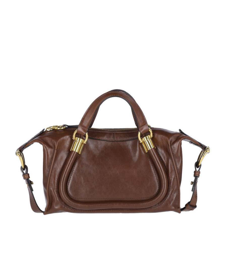 Chloé Shoulder Bag With Adjustable Strap And Dual Handles In Green