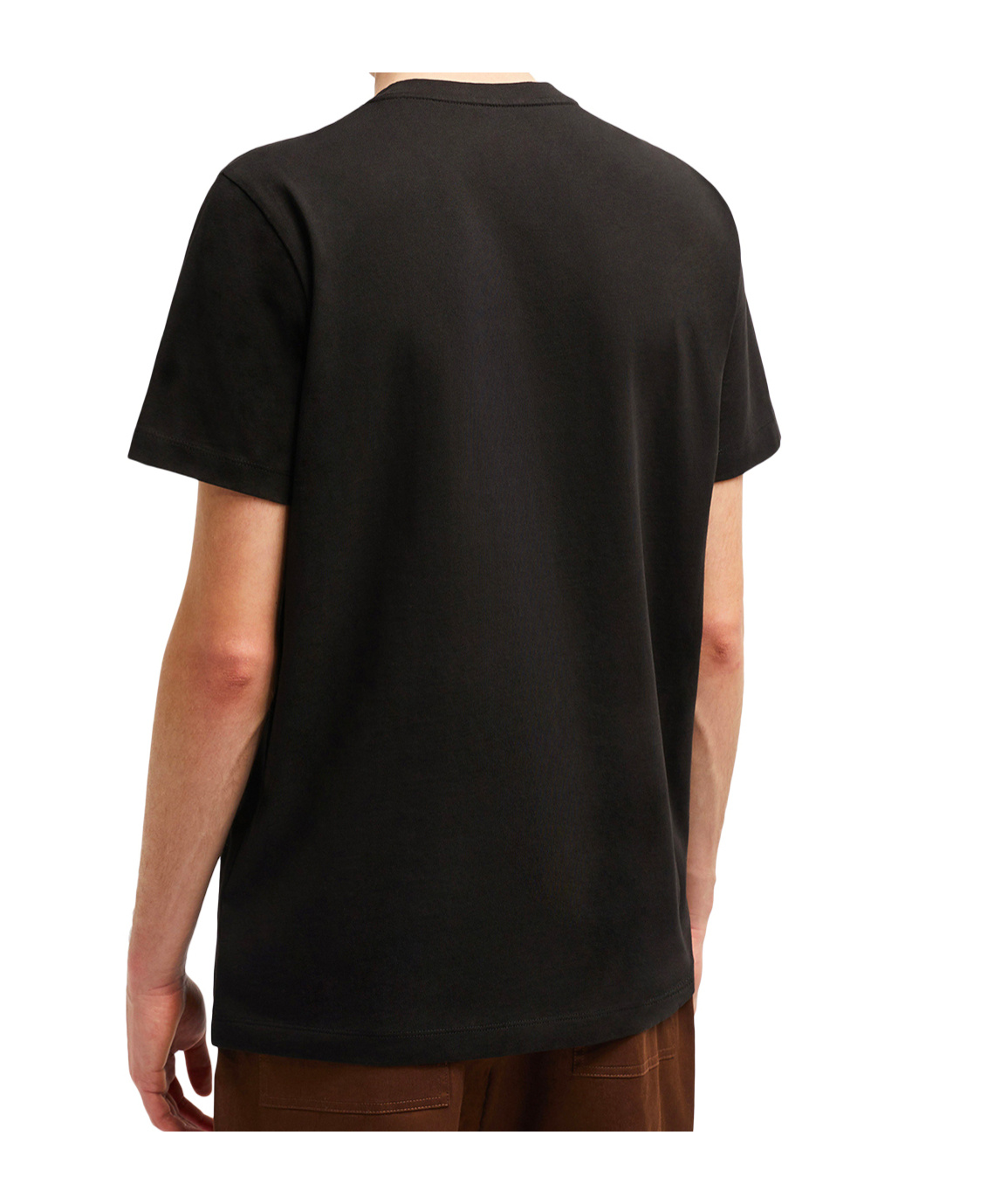 Moncler Open-necked Black Shirt In Black