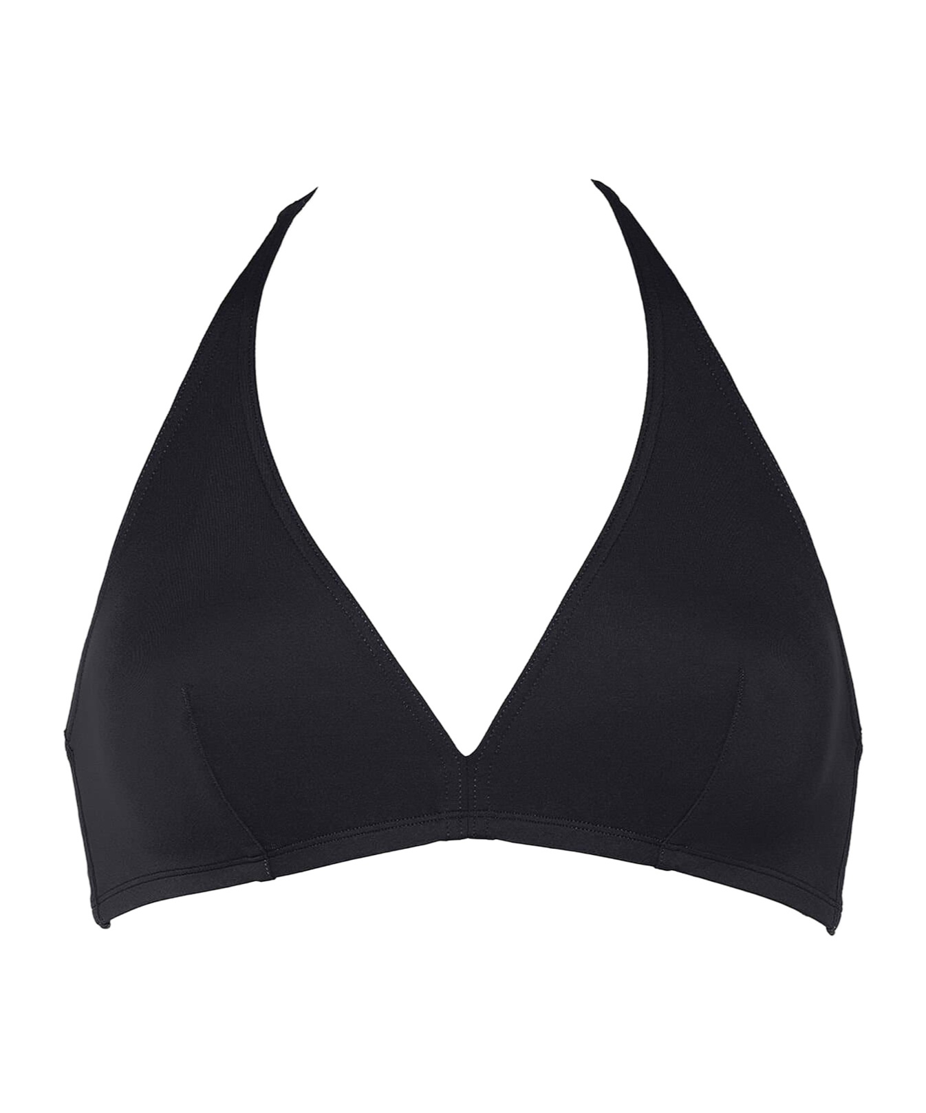 Eres Gang Halterneck Tie Fastened Bikini Top In Black