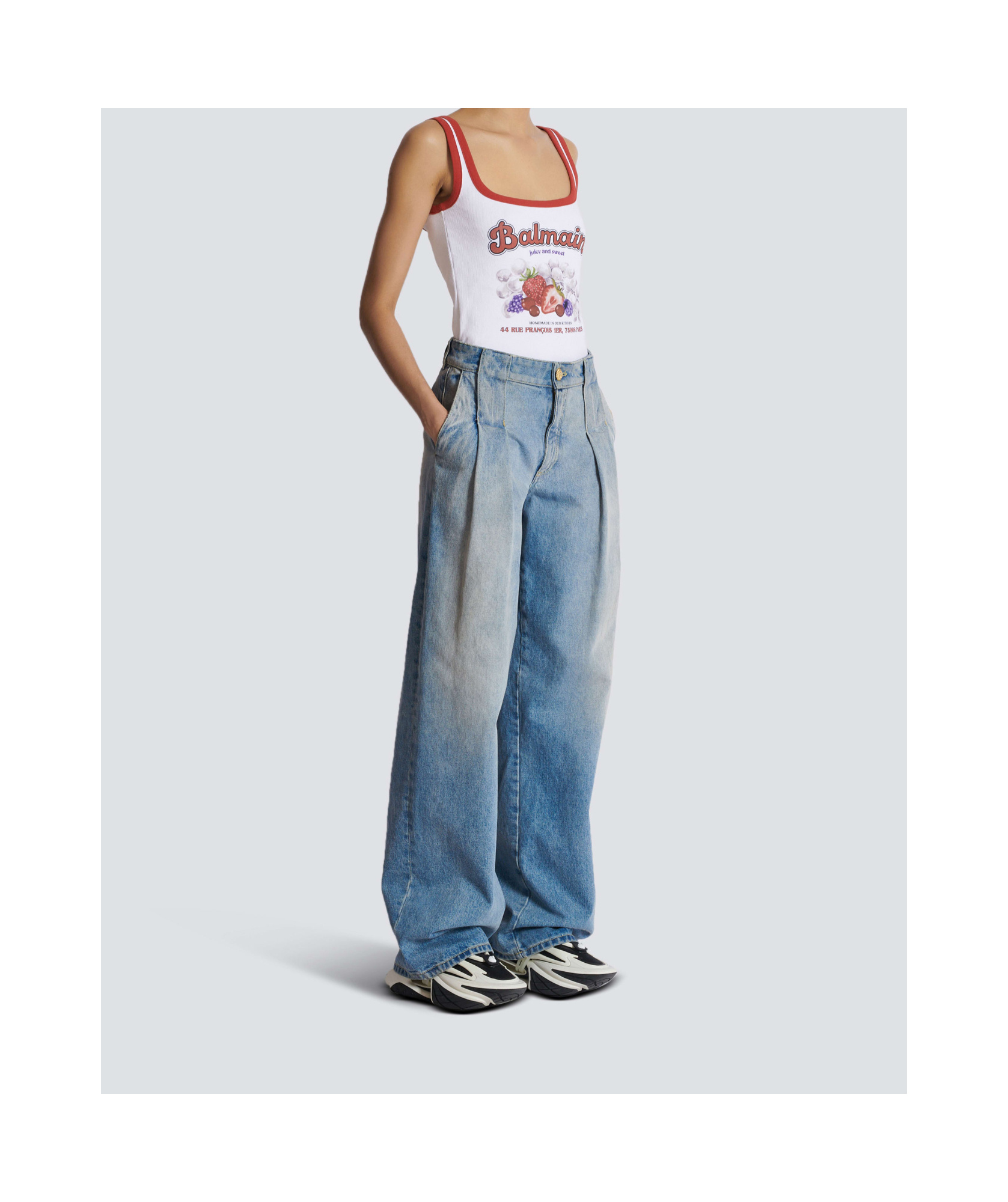 Balmain Straight Jeans In Blue